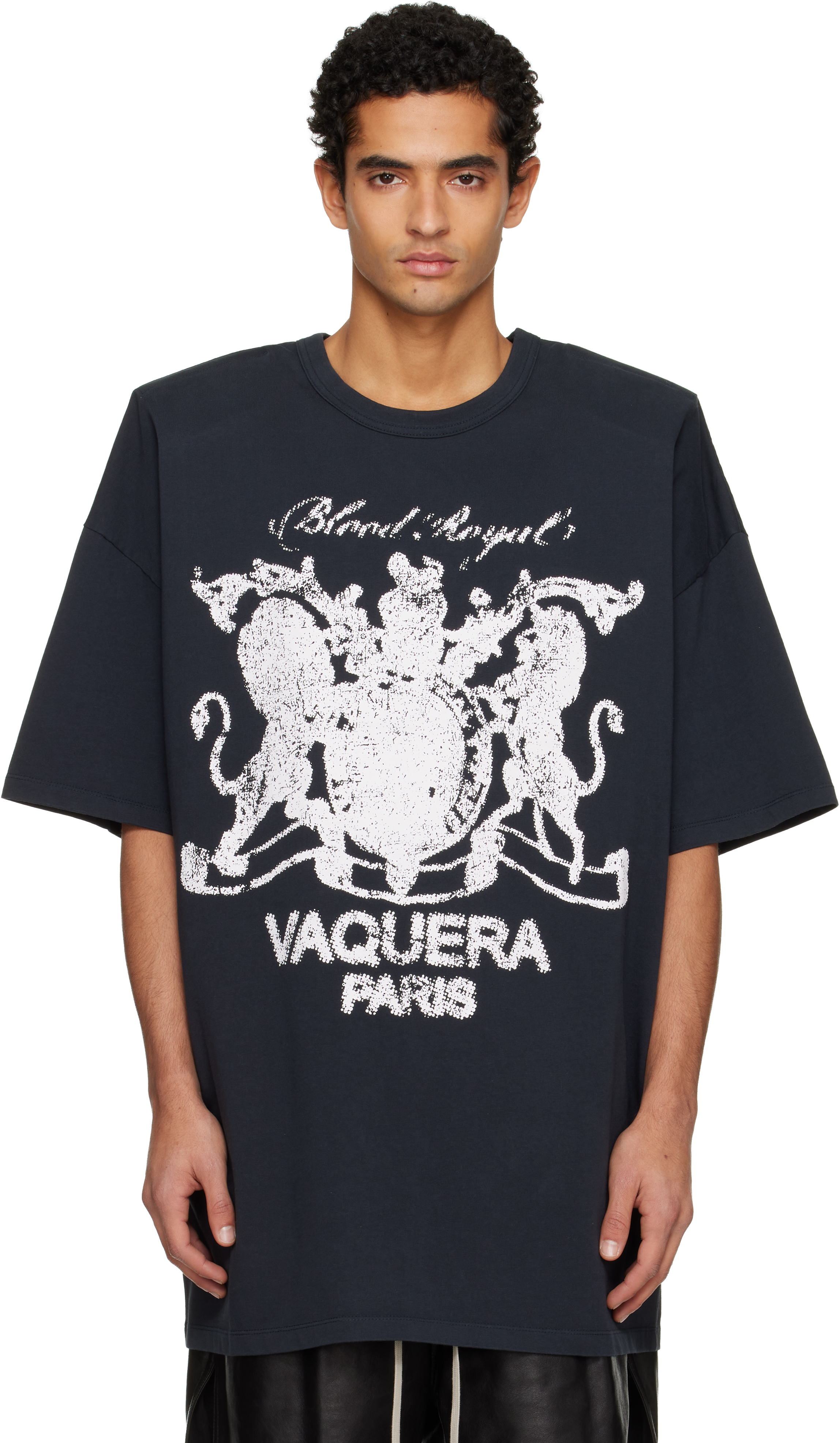 VAQUERAのブラック ショルダーパッド Tシャツがセール中