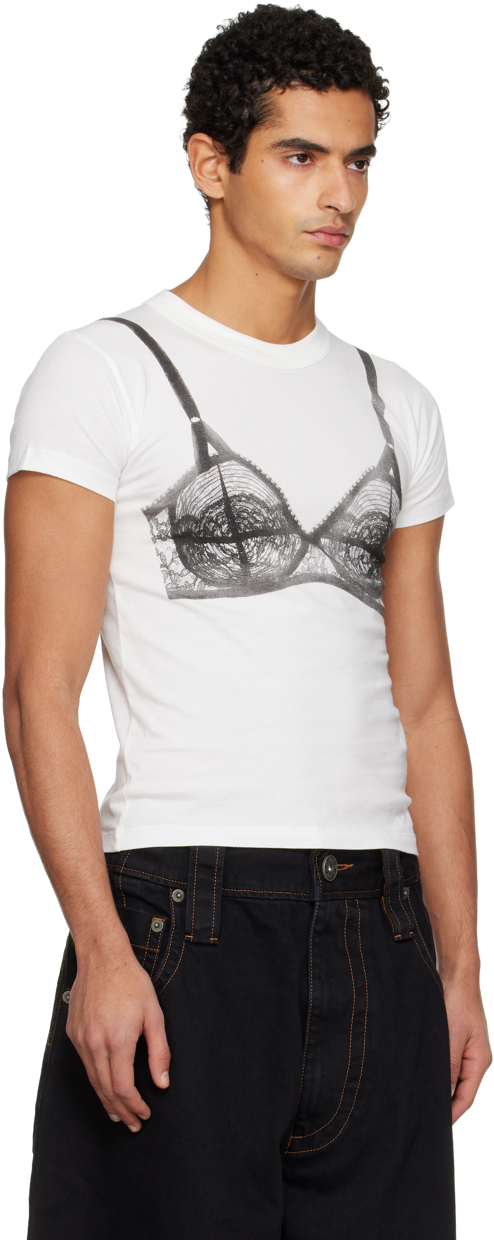 Vaquera White Bra T-shirt In White