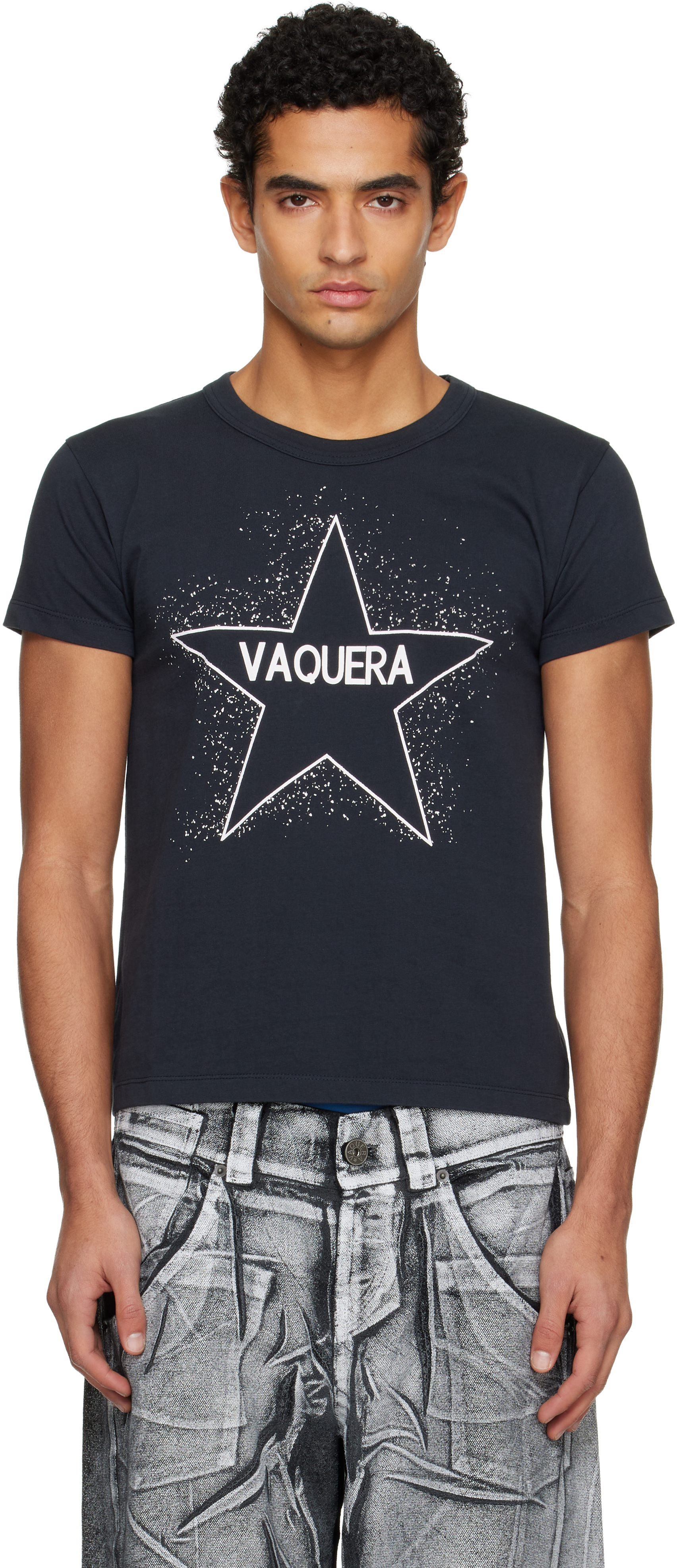 Vaquera Black '' Star T-shirt In Black