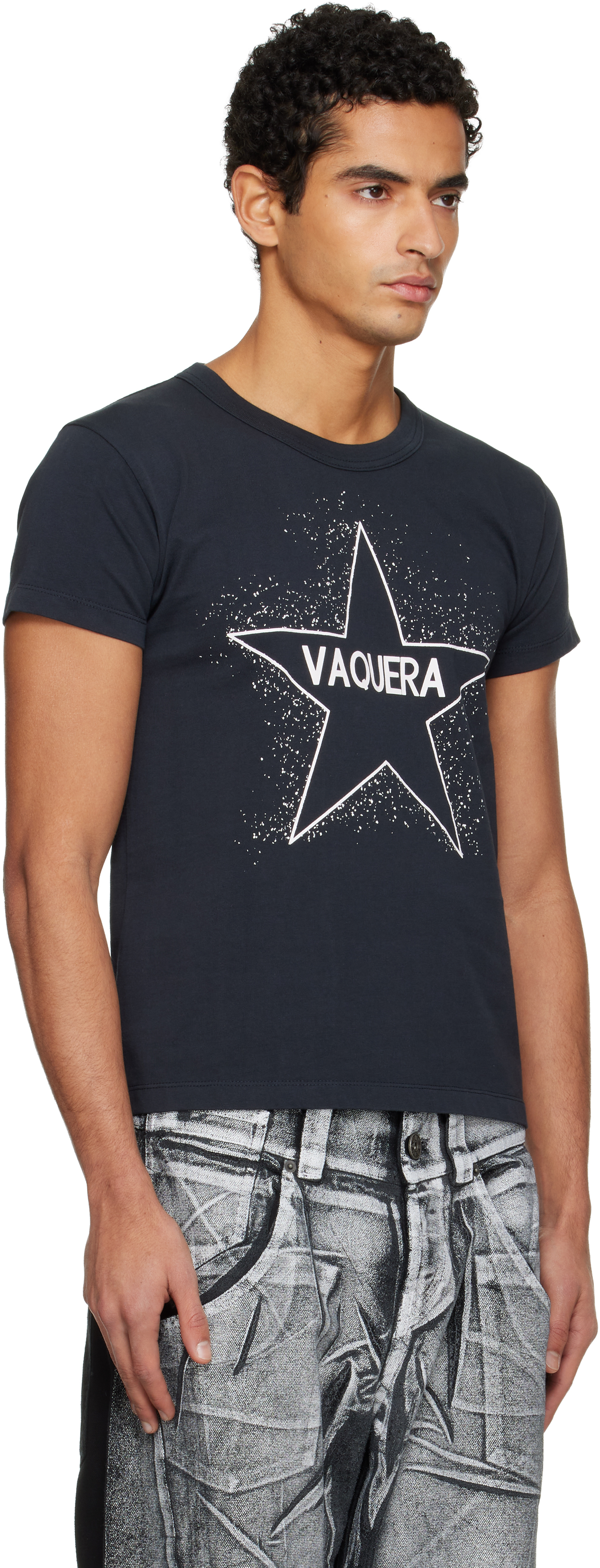 Vaquera Black '' Star T-shirt In Black