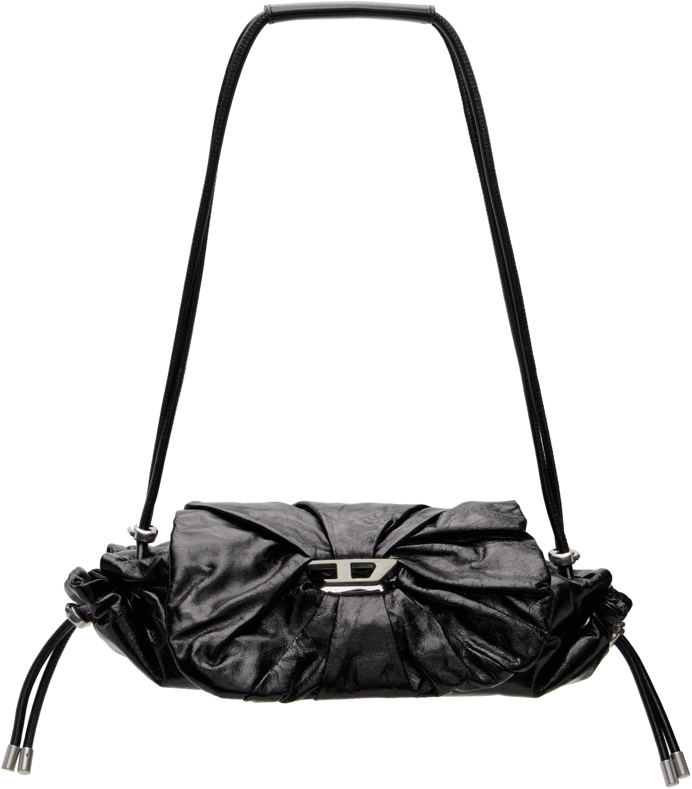 Diesel Black Scrunch-D Shoulder S Bag