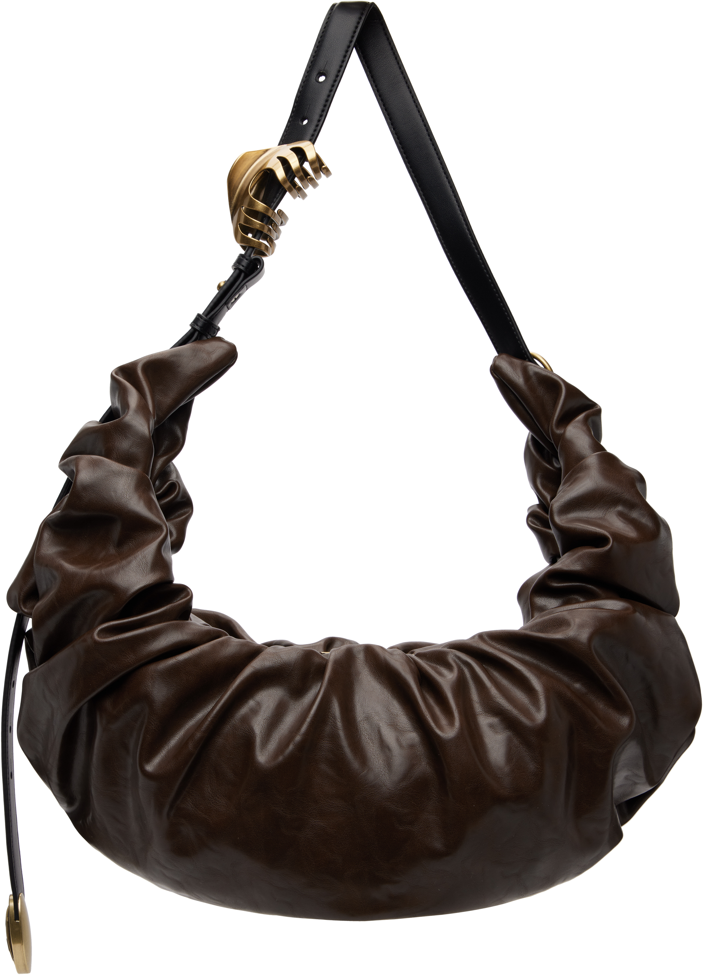 Dieselのブラウン Grab-D-Large Scrunched バッグがセール中
