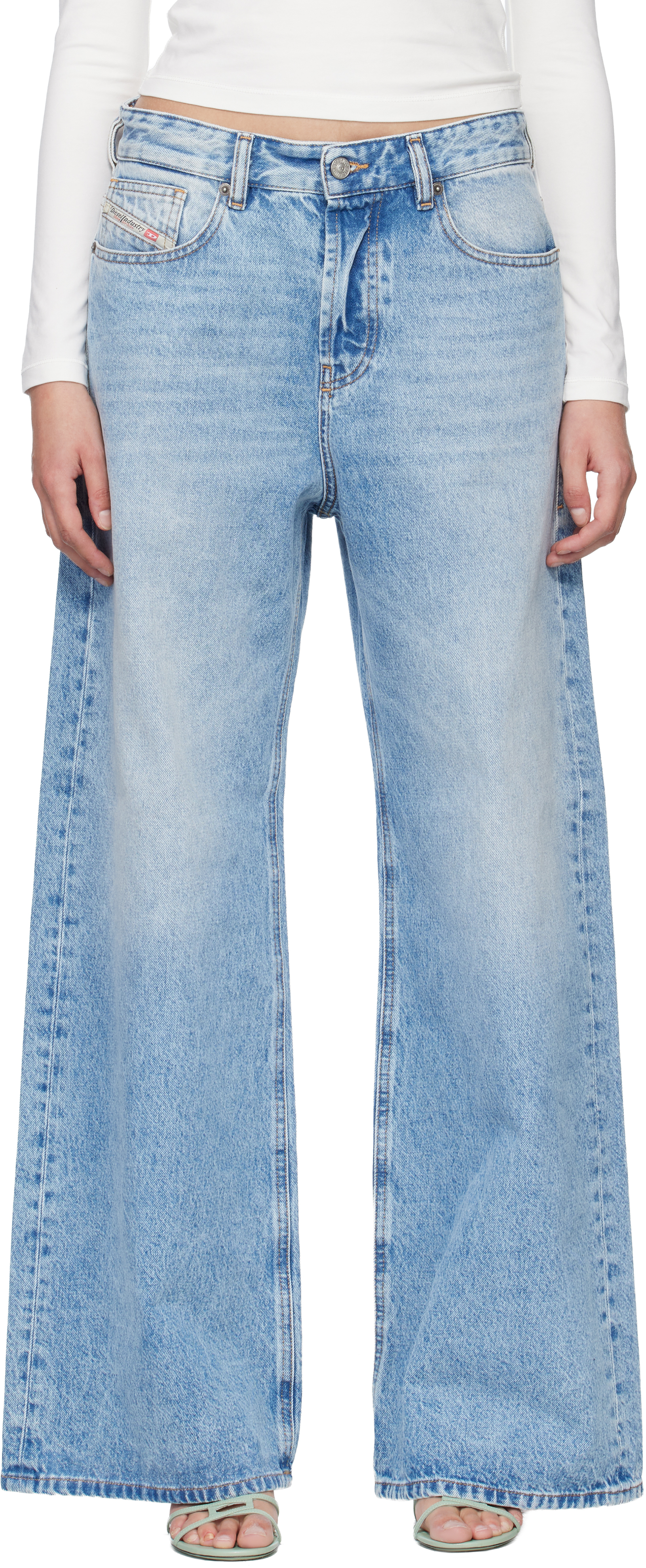 Diesel: Blue Relaxed 1996 D-Sire Jeans | SSENSE Canada
