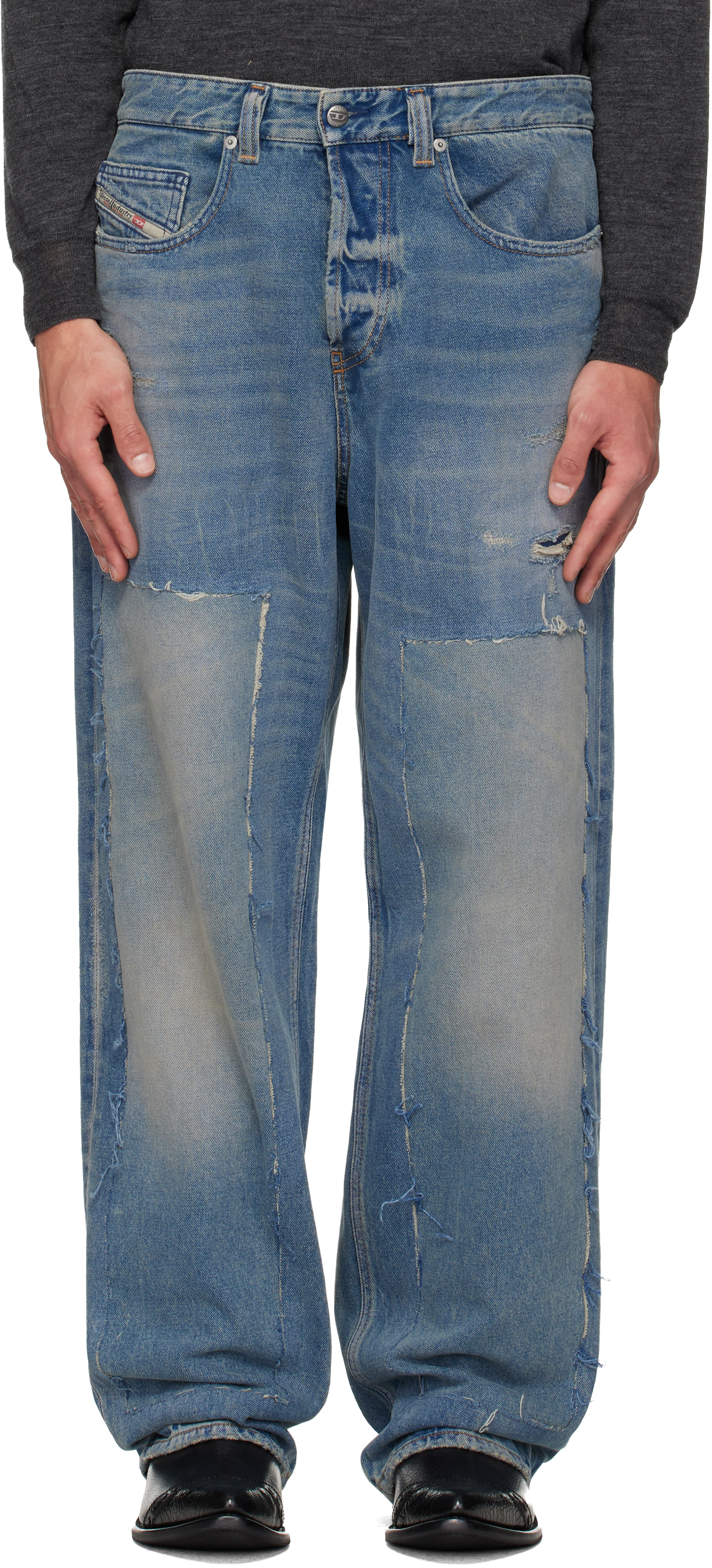 J*様 diesel 26ss D-enimミドルウエストリラックスジーンズ W