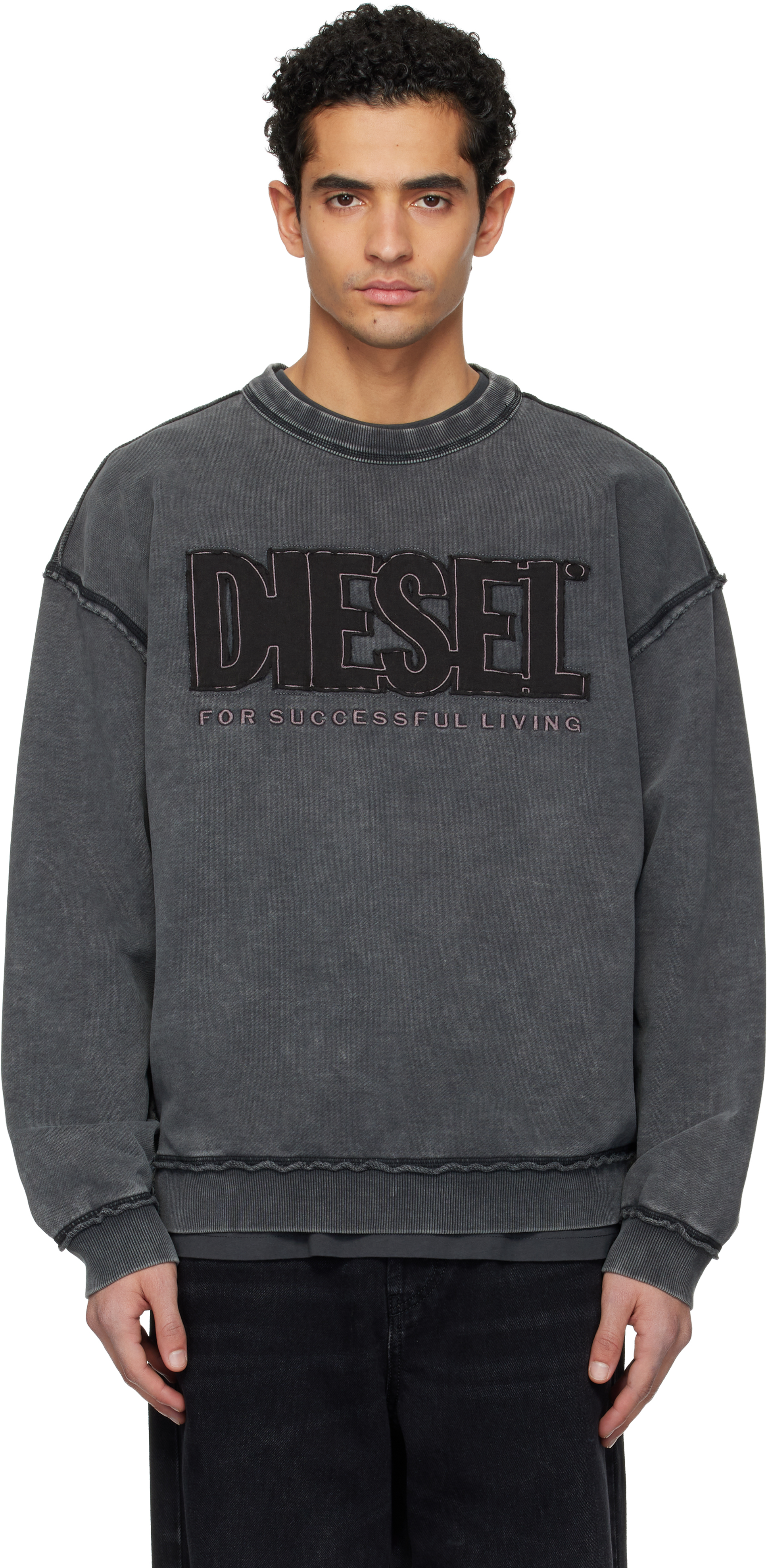 Dieselのグレー S-Boxt-Raw-V1 スウェットシャツがセール中