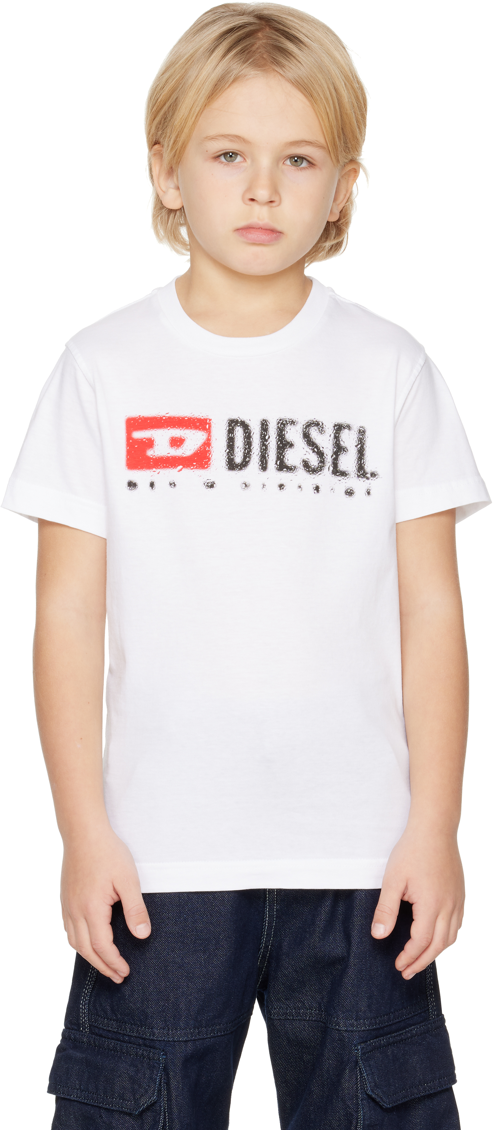 Dieselのキッズ｜ホワイト Tadjustk14 Tシャツがセール中