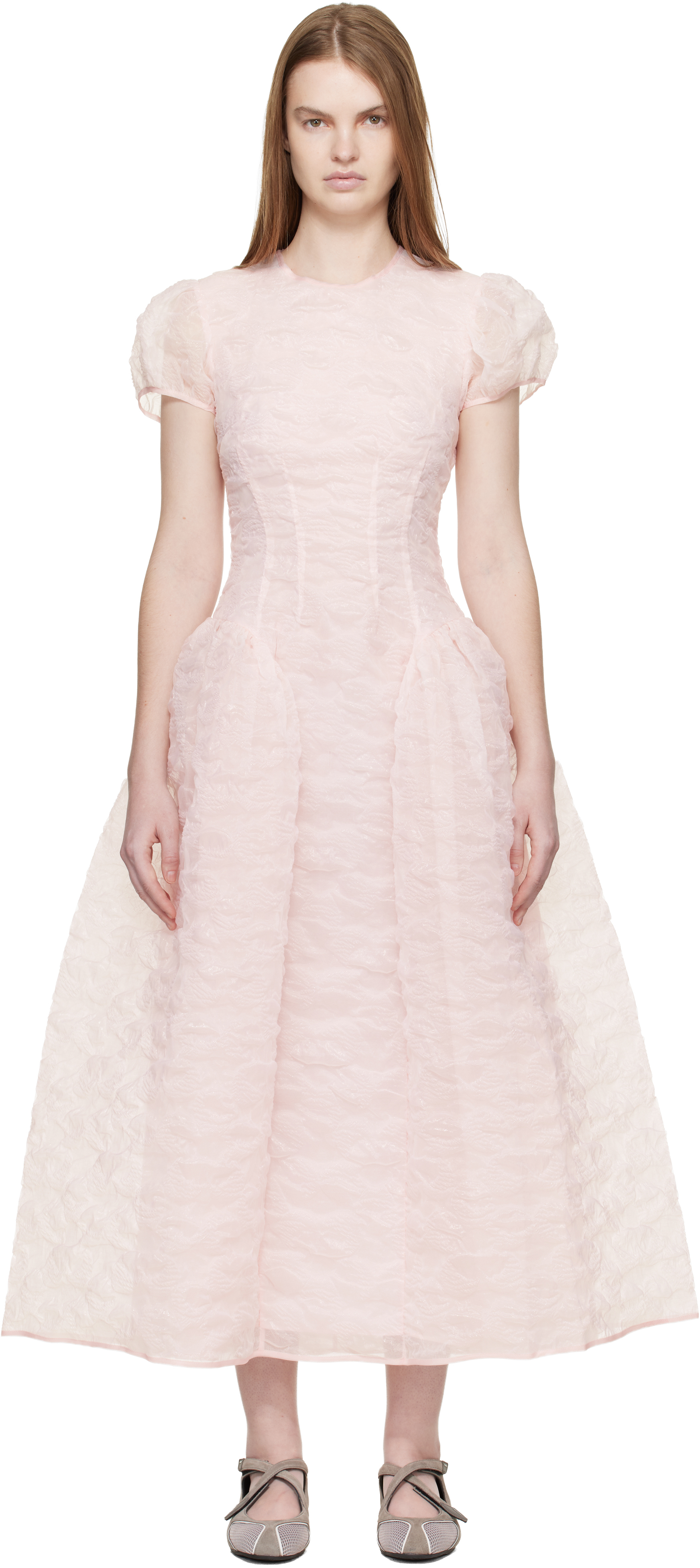 Pink CBcleopatra Midi Dress by Cecilie Bahnsen on Sale