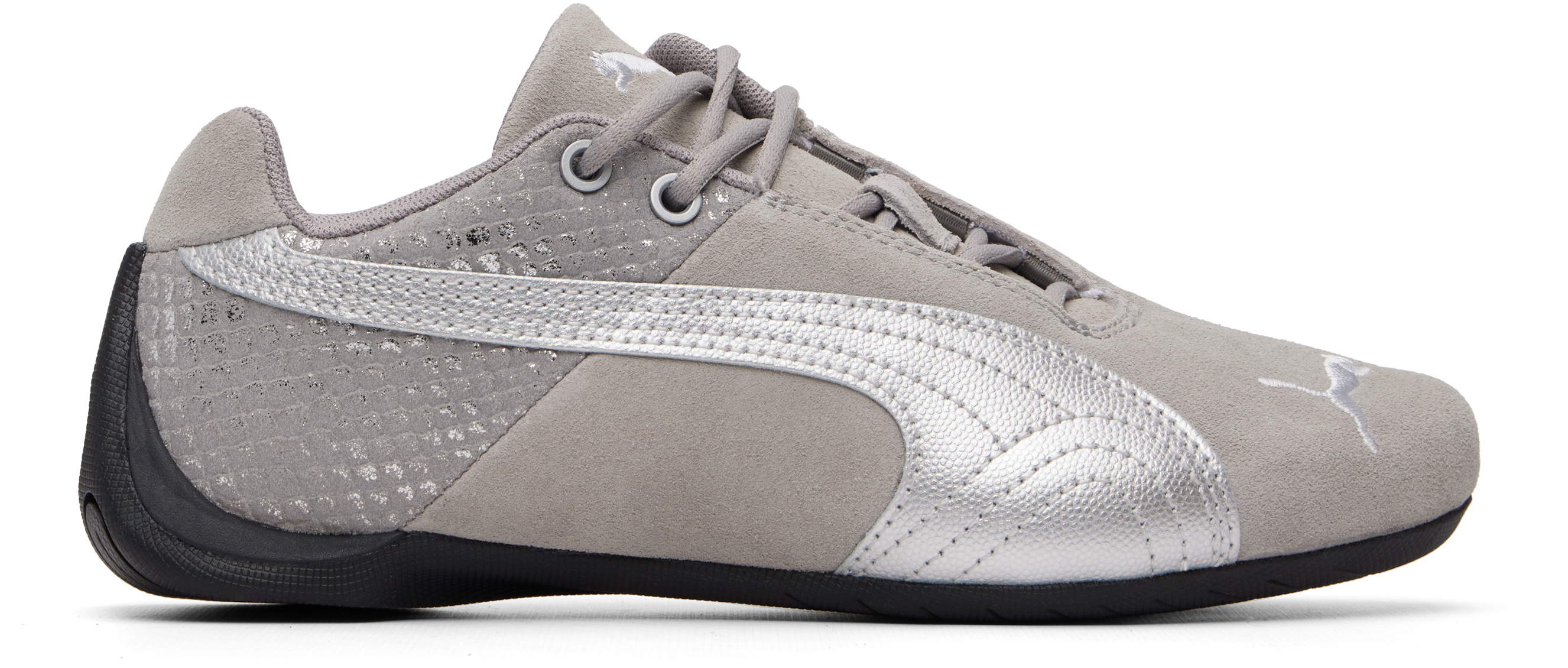 Gray Future Cat Emboss Sneakers by PUMA on Sale