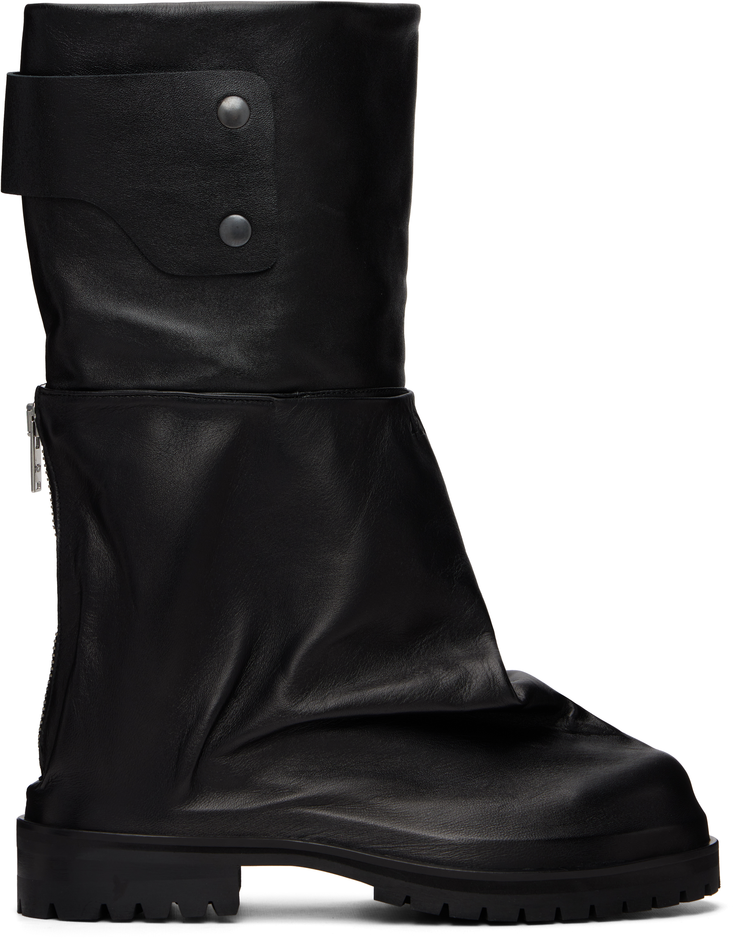 Black Dragonrider Boots by 424 on Sale