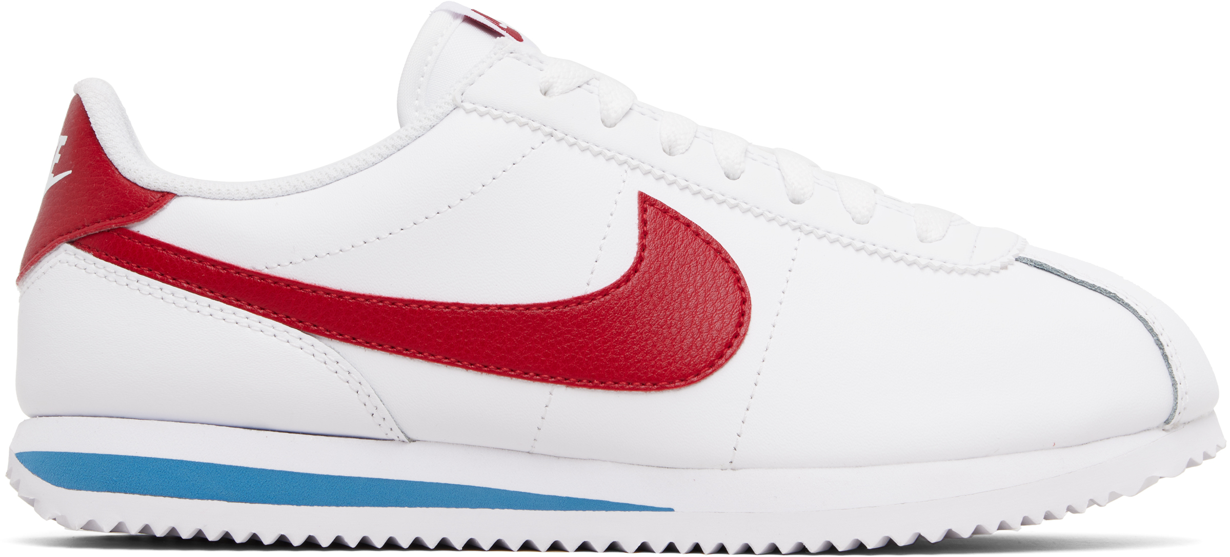 nike cortez white leather