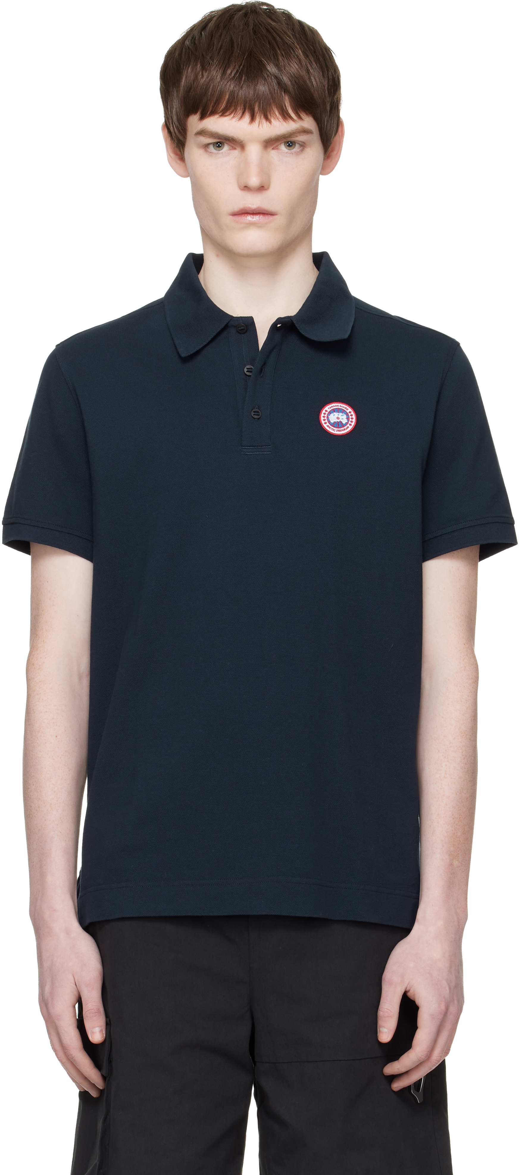 Canada Goose: Navy Beckley Polo | SSENSE