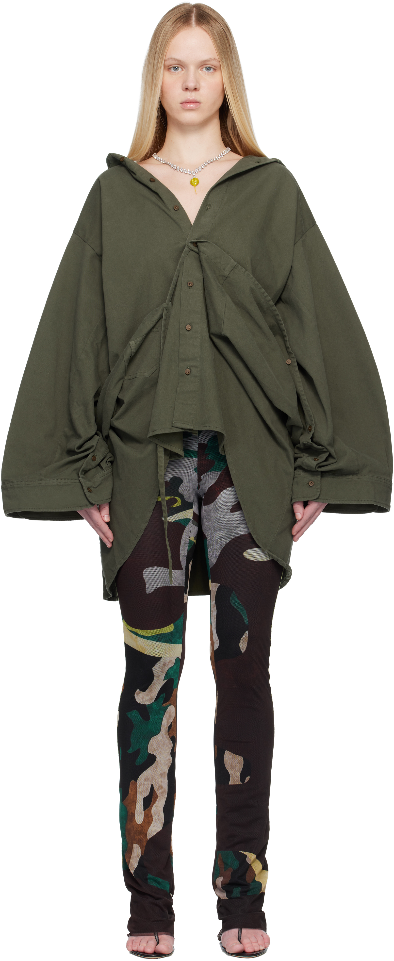 Khaki Liberated Double Overshirt