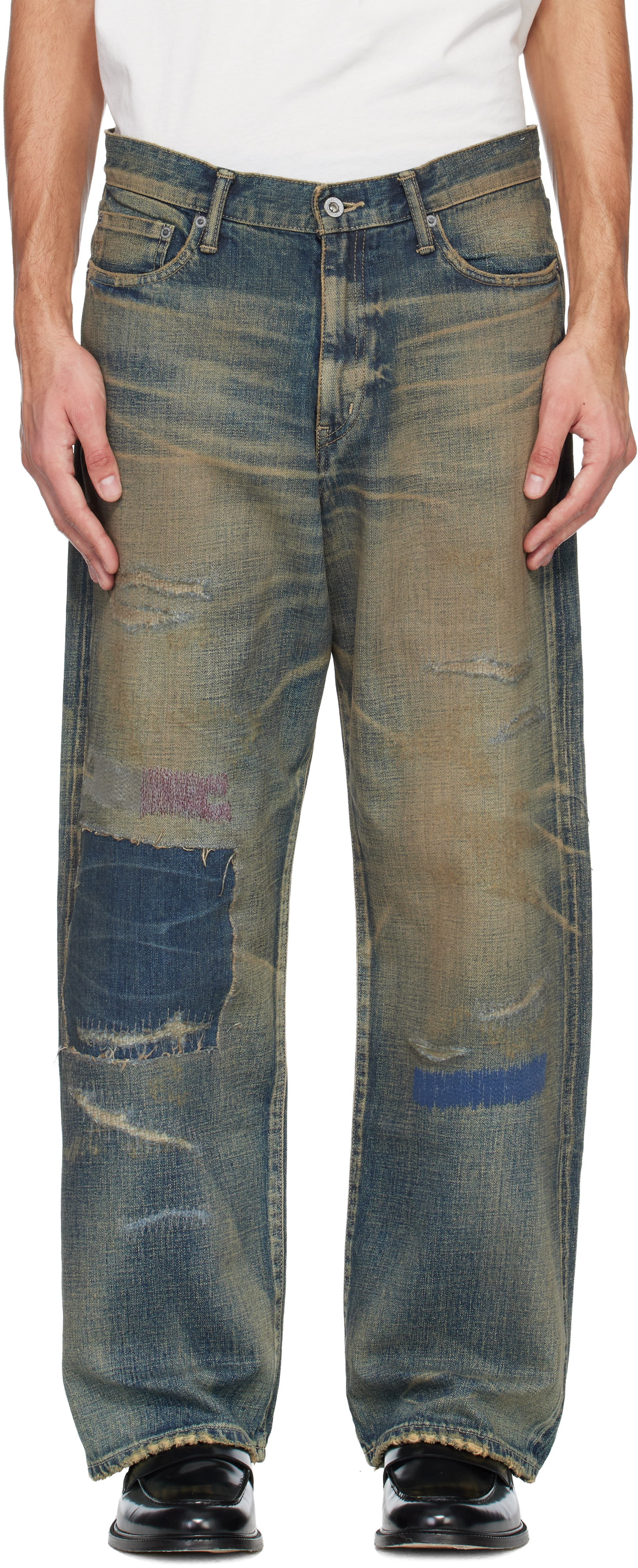 Neighborhood Blue DP Wide Jeans
