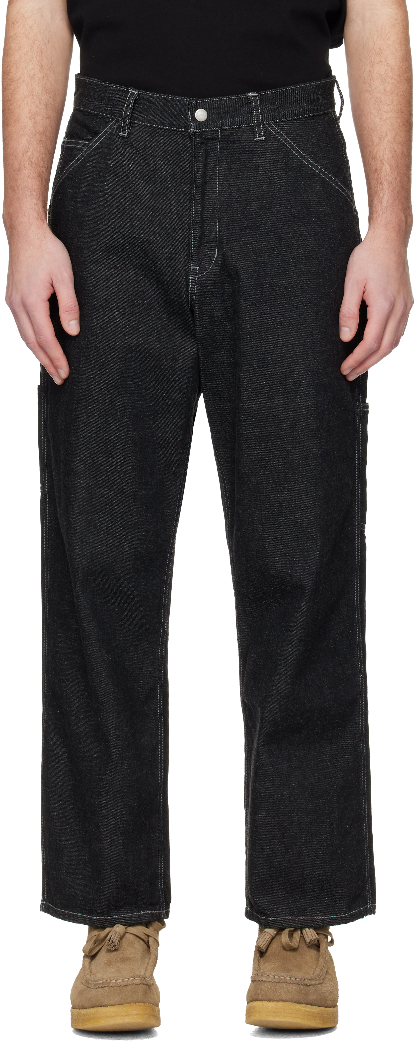 Neighborhood: Black Painter Jeans | SSENSE