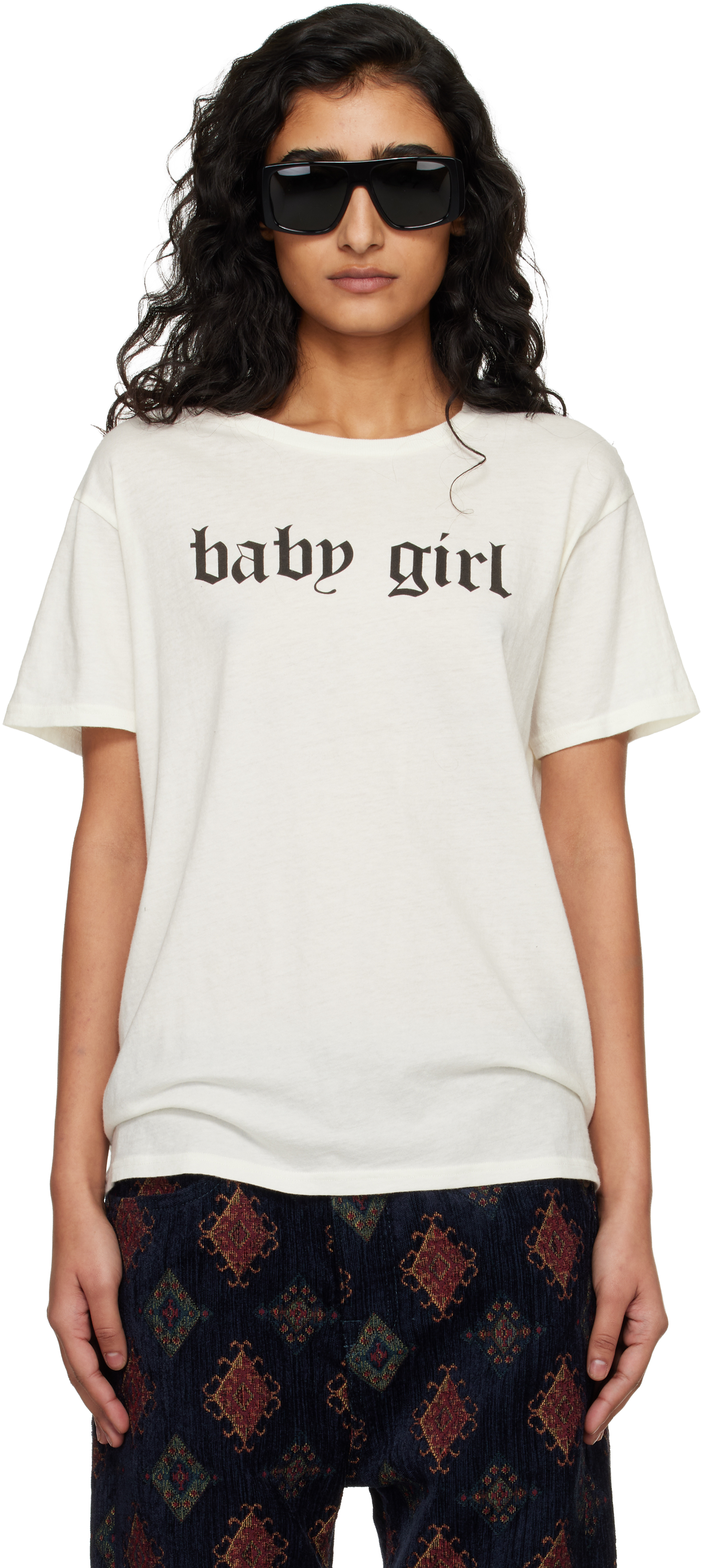 R13 Off-White 'Baby Girl' T-shirt