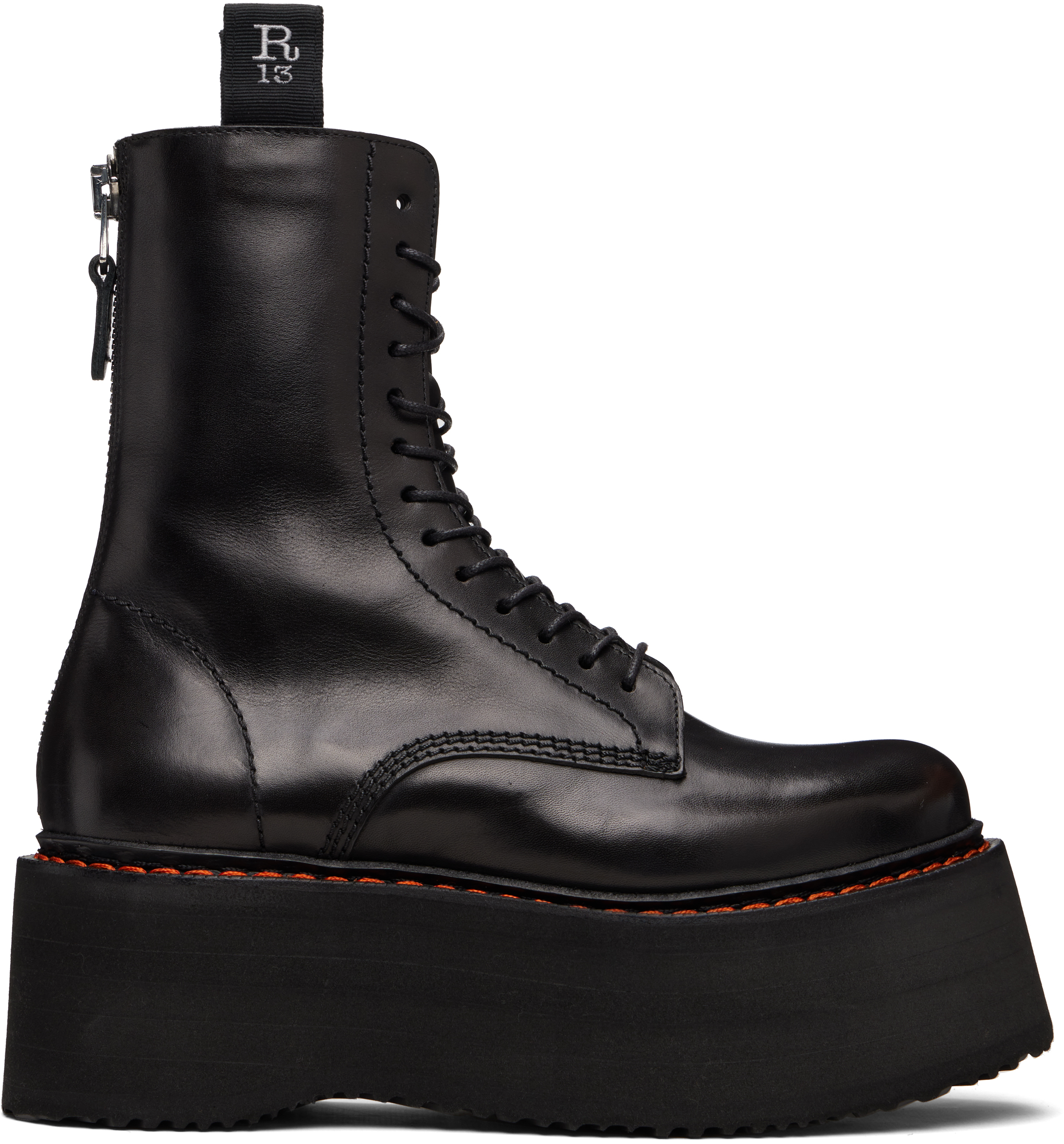 Black Double Stack Boots