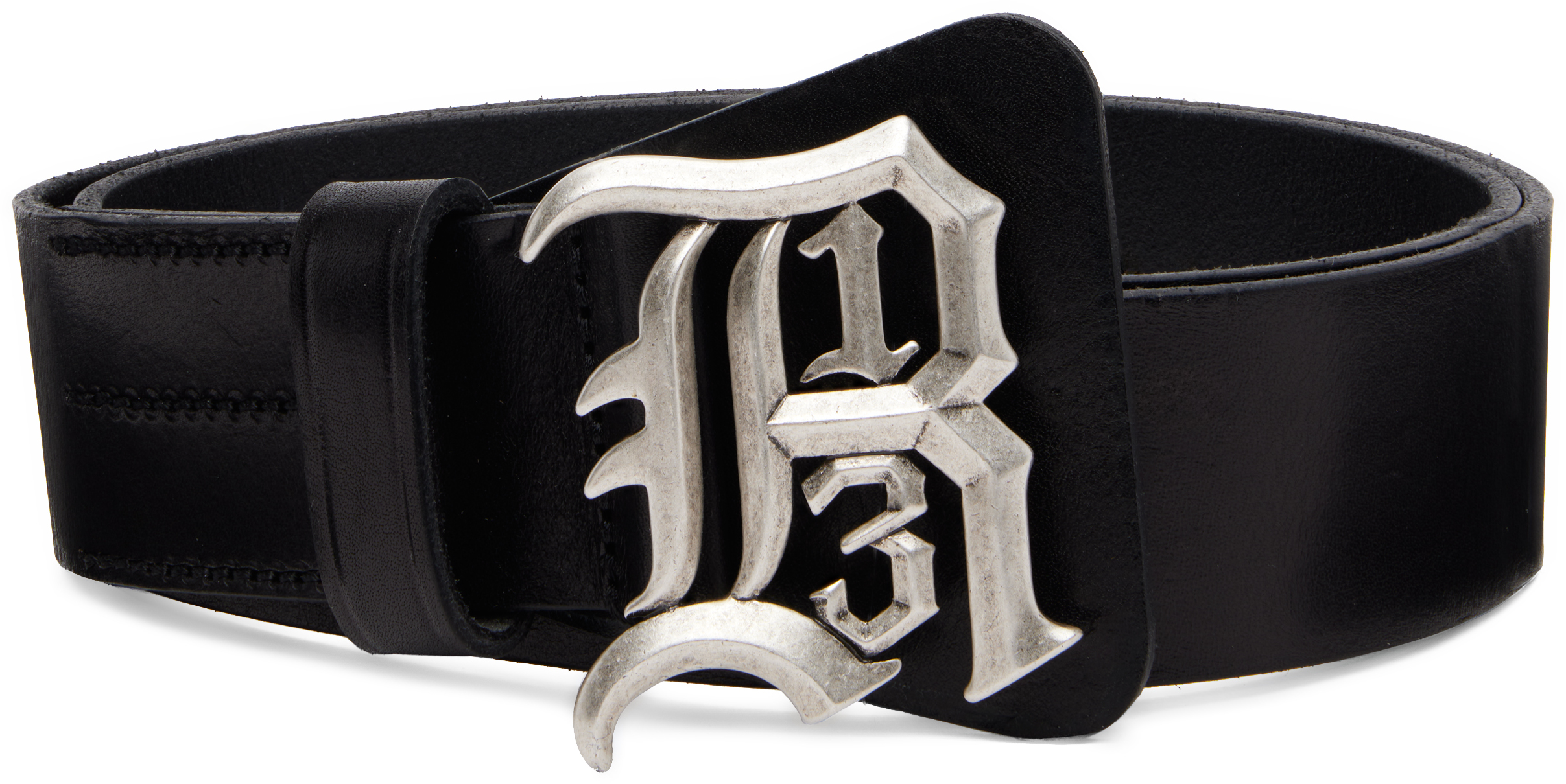 R13 Black R13 Logo Buckle Belt