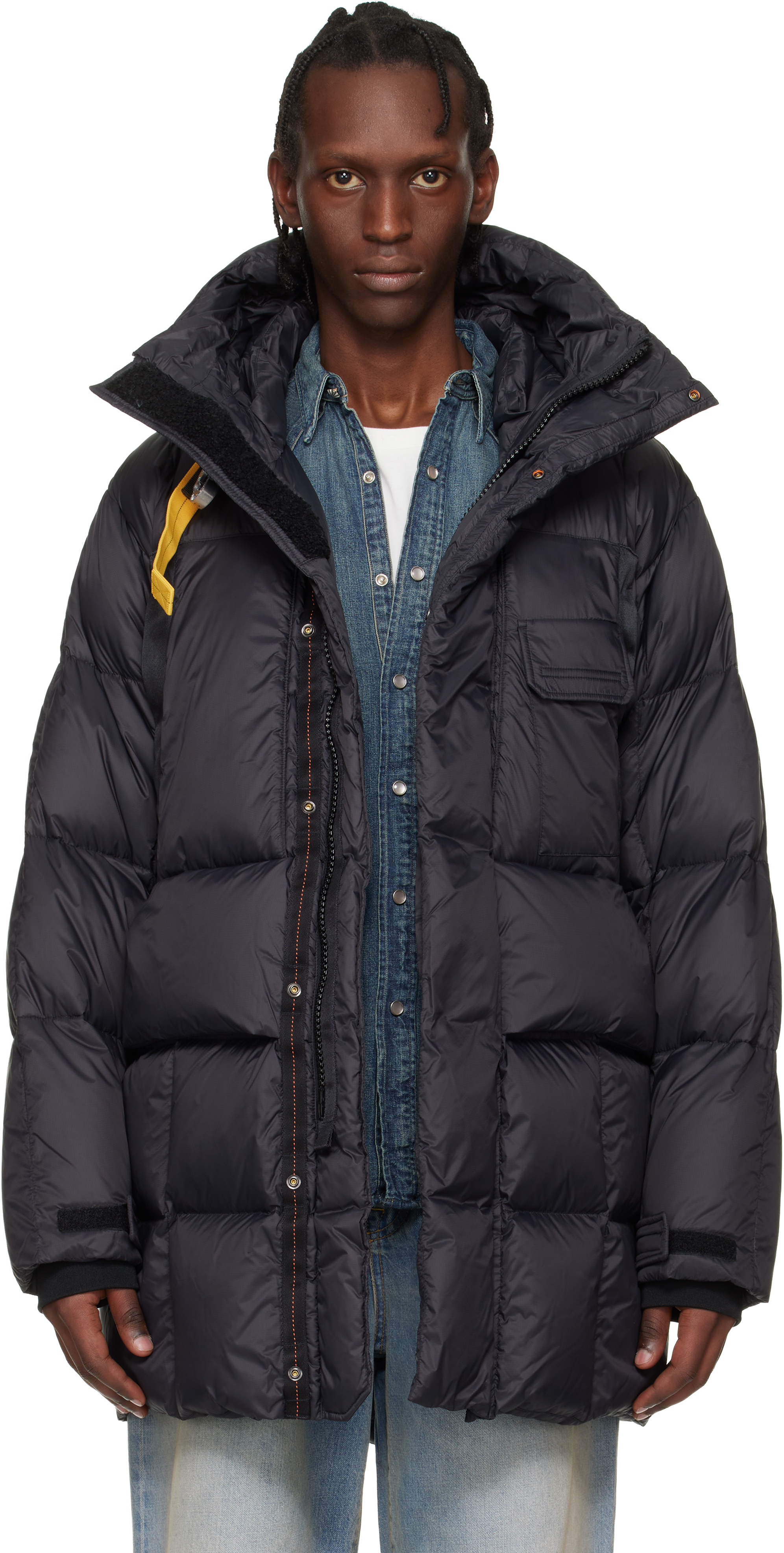 Parajumpers: ブラック Bold Parka フード付き ダウンジャケット