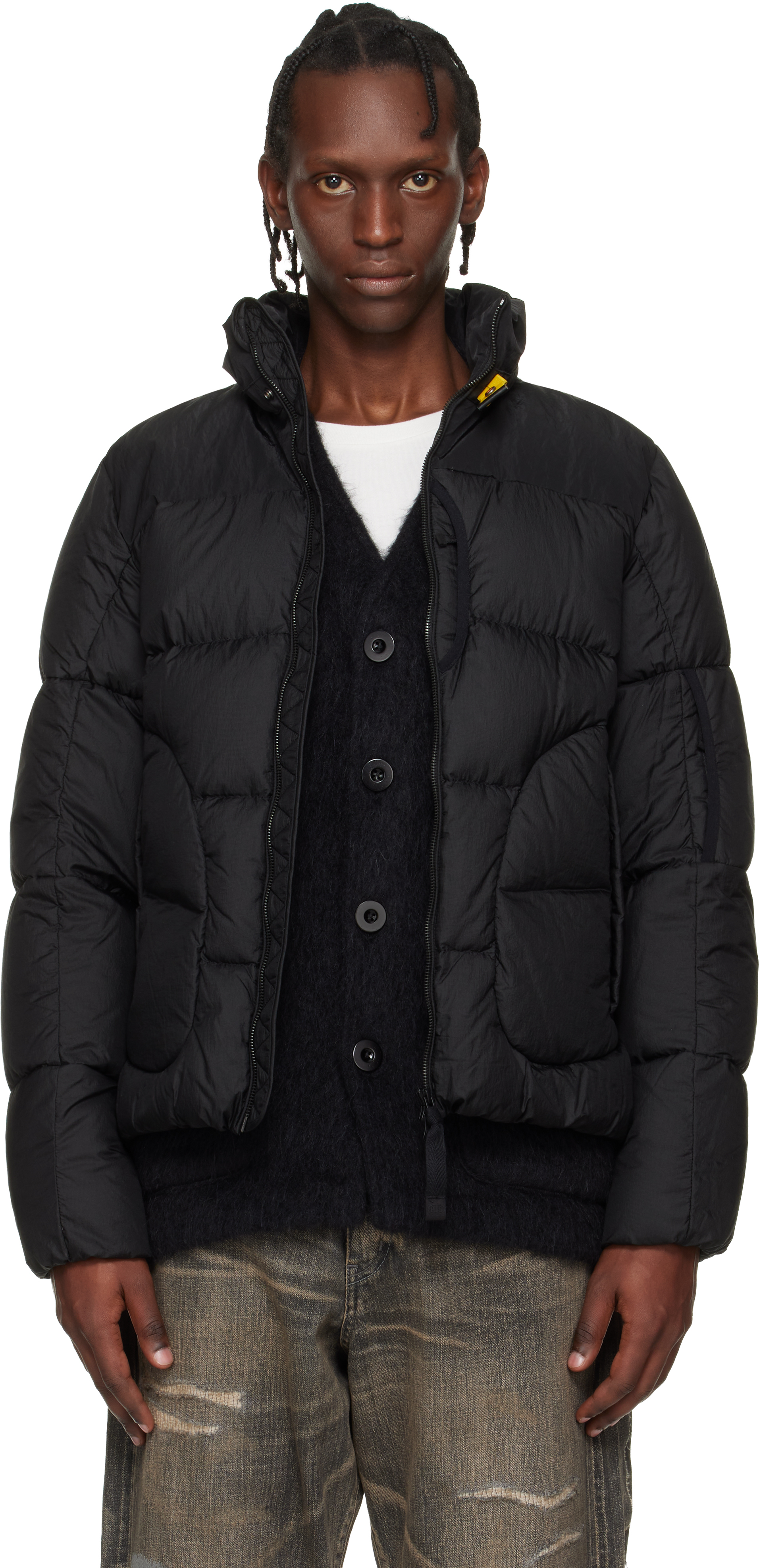 Parajumpers: Black Blackburn Hooded Down Jacket | SSENSE