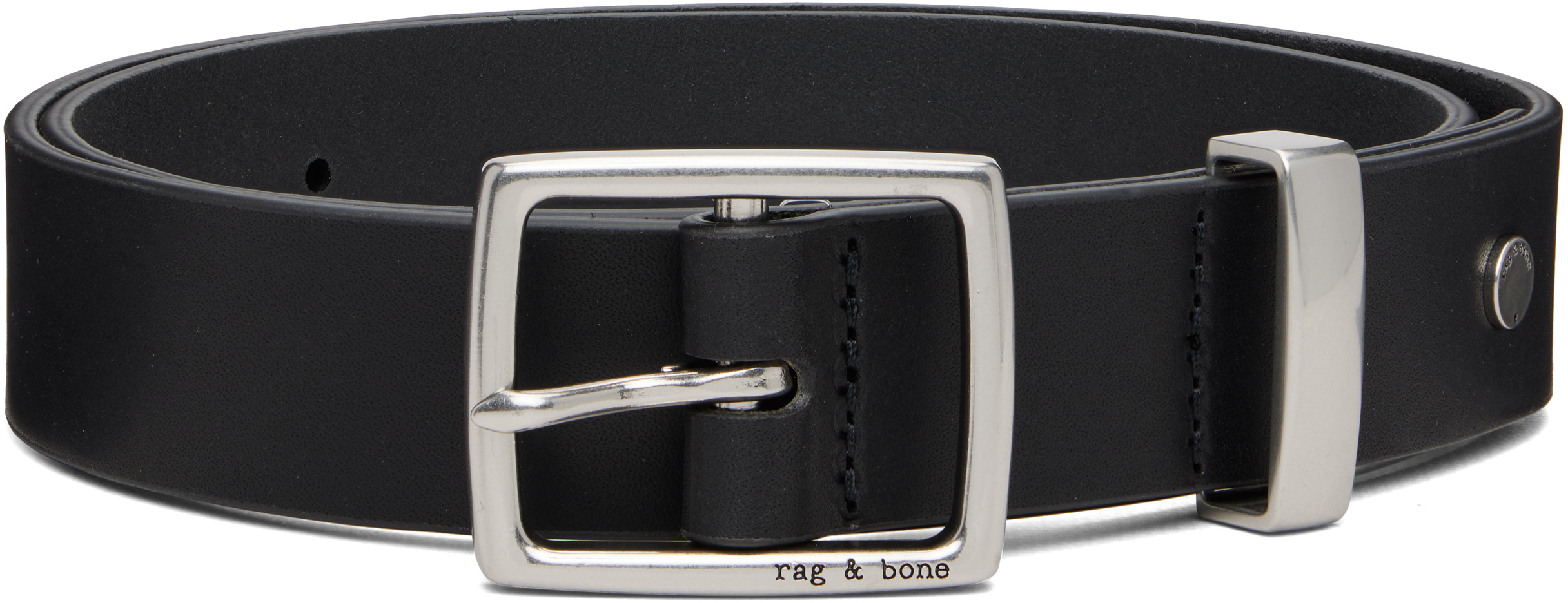 Black X Boyfriend Leather Belt by rag & bone on Sale