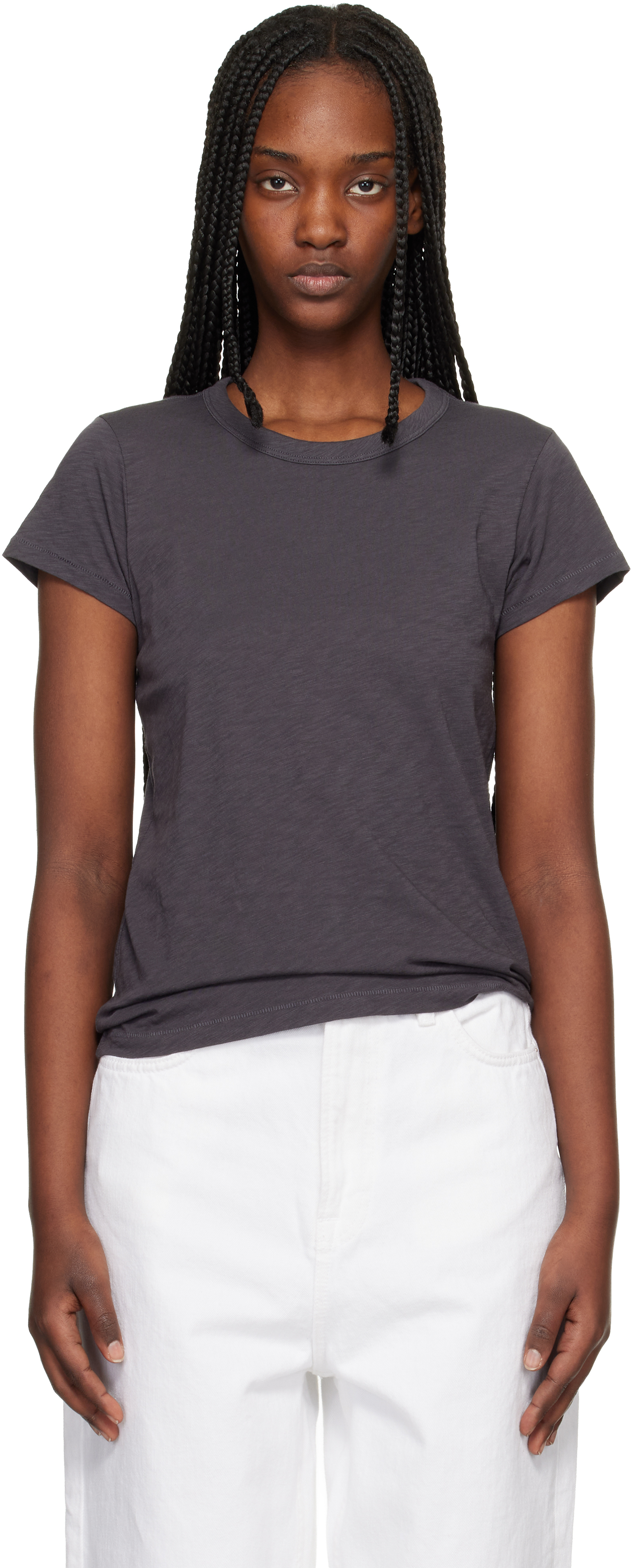 Gray 'The Slub' T-shirt by rag & bone on Sale