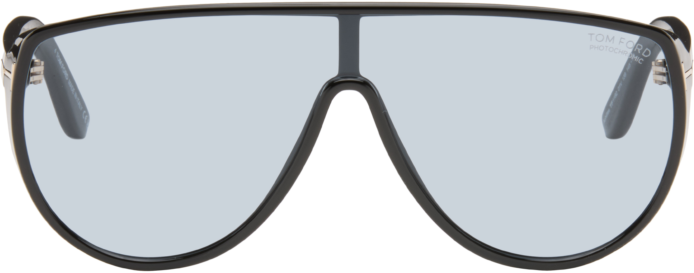 TOM FORD Black Photochromatic Achilles Sunglasses