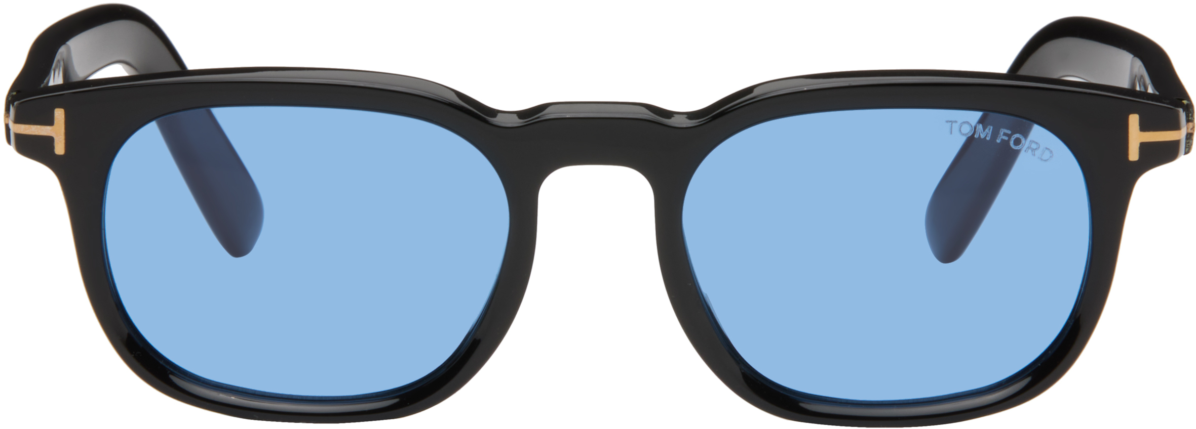 TOM FORD: ブラック ラウンドサングラス | SSENSE 日本