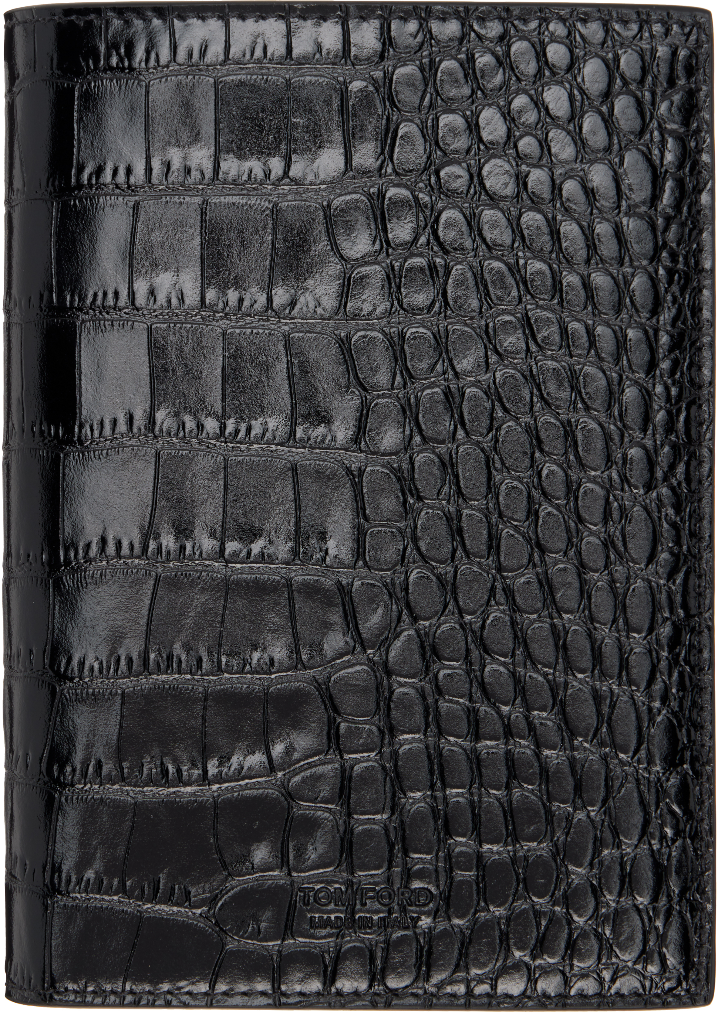 TOM FORD: ブラック Exotic Line カードケース＆パスポートケース
