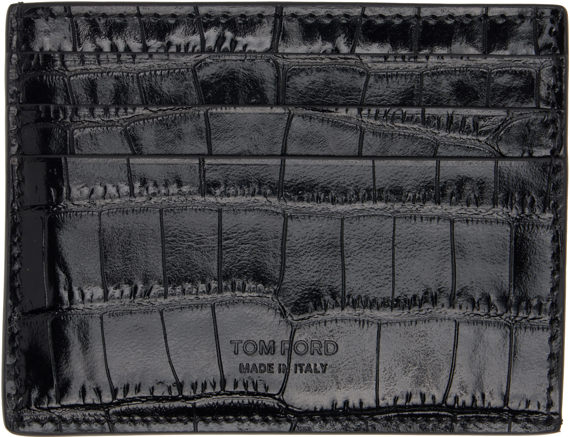 TOM FORD: ブラック Exotic Line カードケース | SSENSE 日本