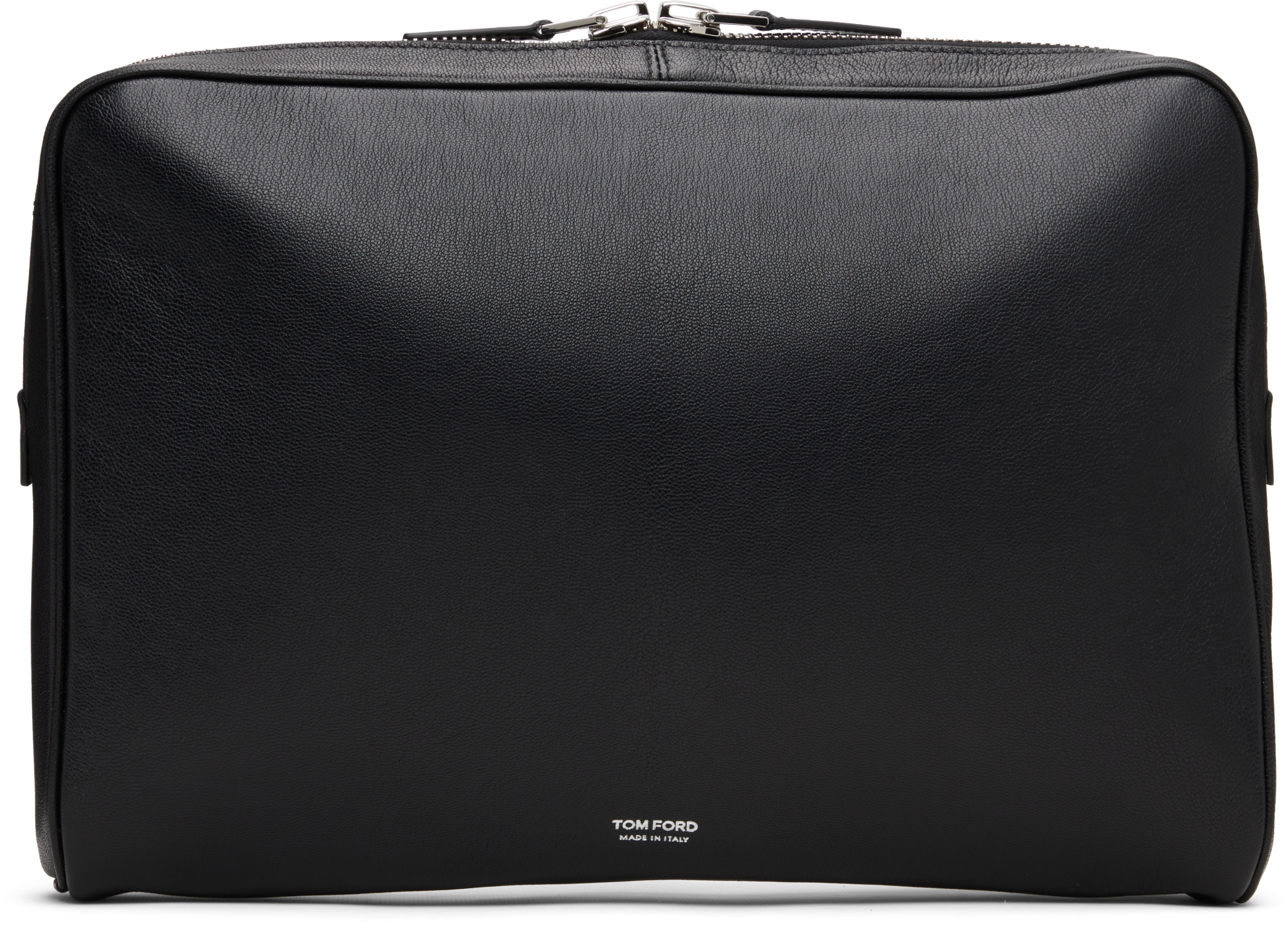 TOM FORD ブラックポーチ TOM FORD ブラックポーチ Tom Ford TF Black Faux Leather Flat Pouch