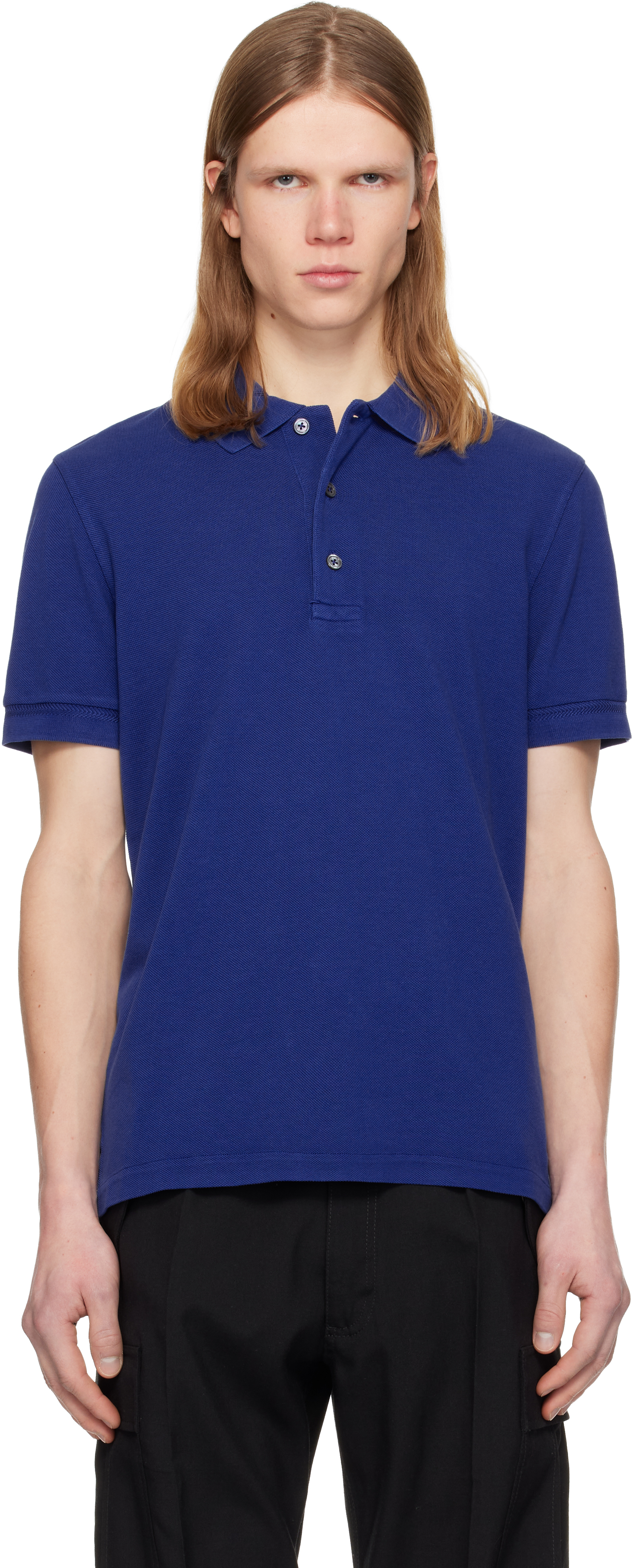 〈新品タグ付き〉TOM FORD デニム調 コットン ポロシャツ 柔らか素材 Tom Ford メンズ | SSENSE 日本