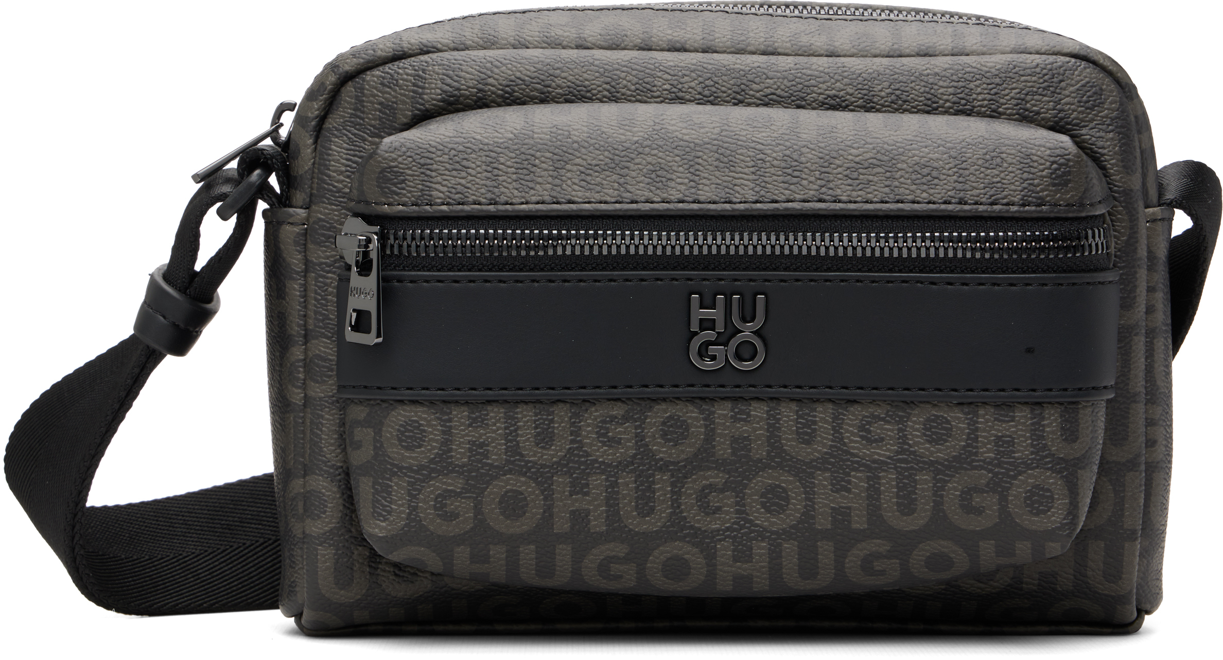 Hugo: ブラック ロゴハードウェア バッグ | SSENSE 日本