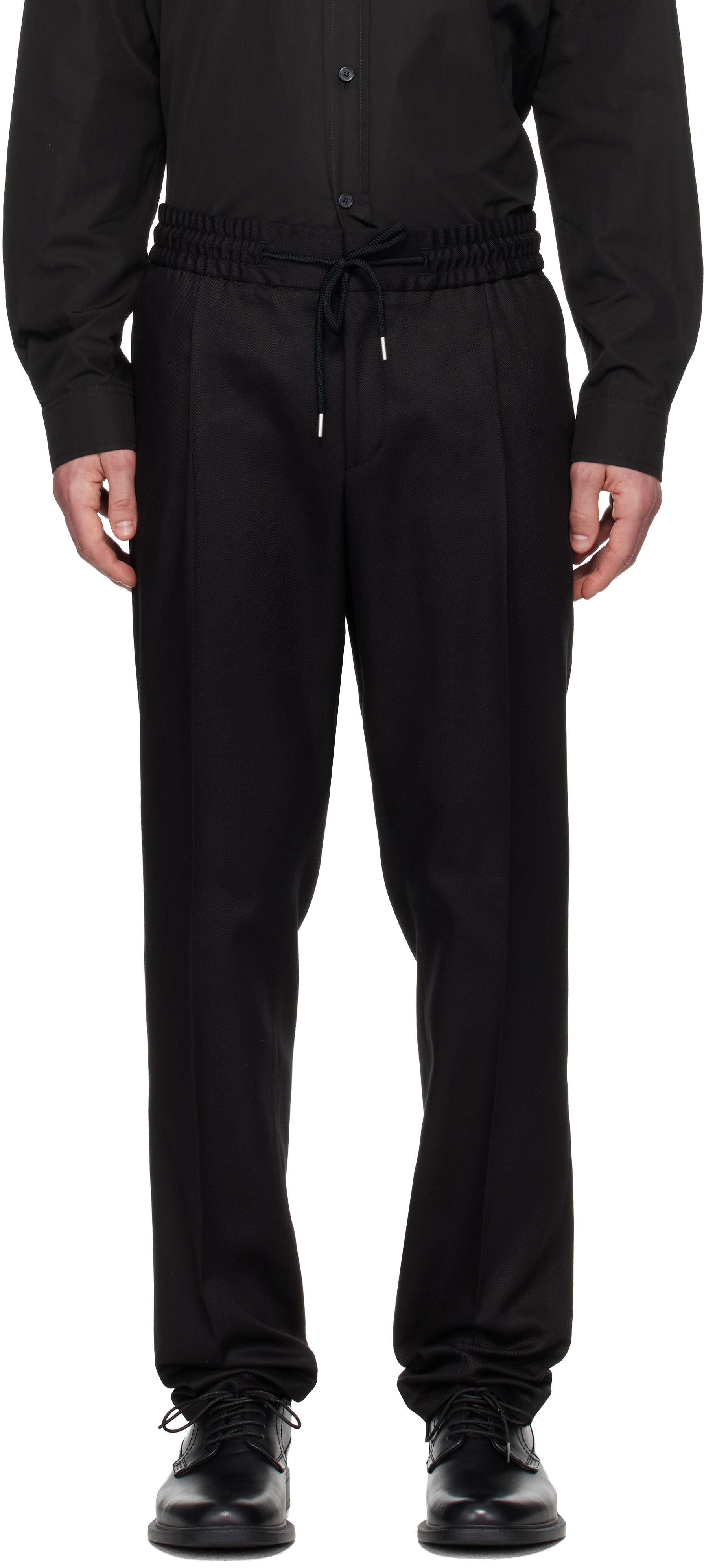 Black Slim-Fit Trousers