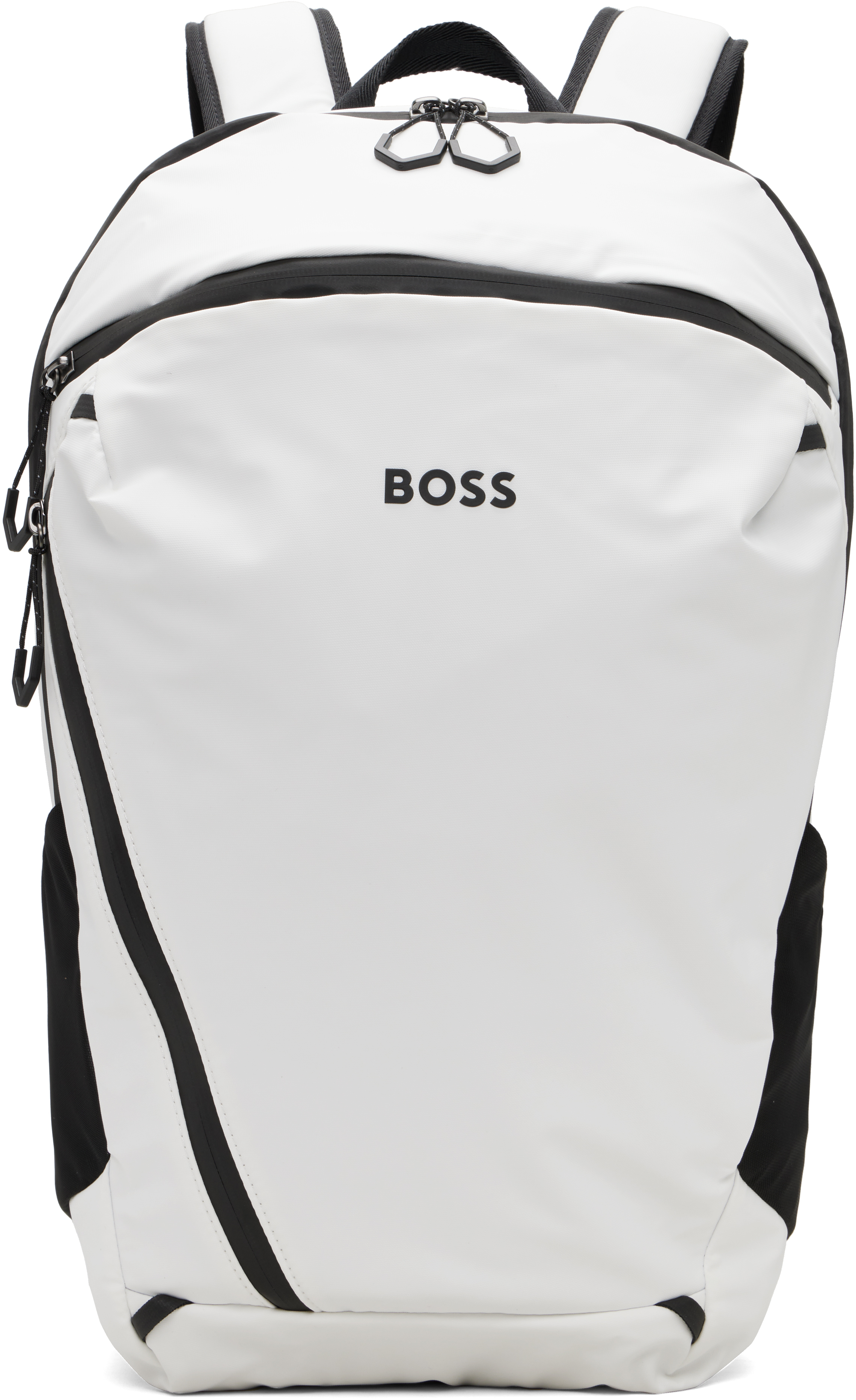 BOSSのオフホワイト リフレクティブ ディテール バックパックがセール中