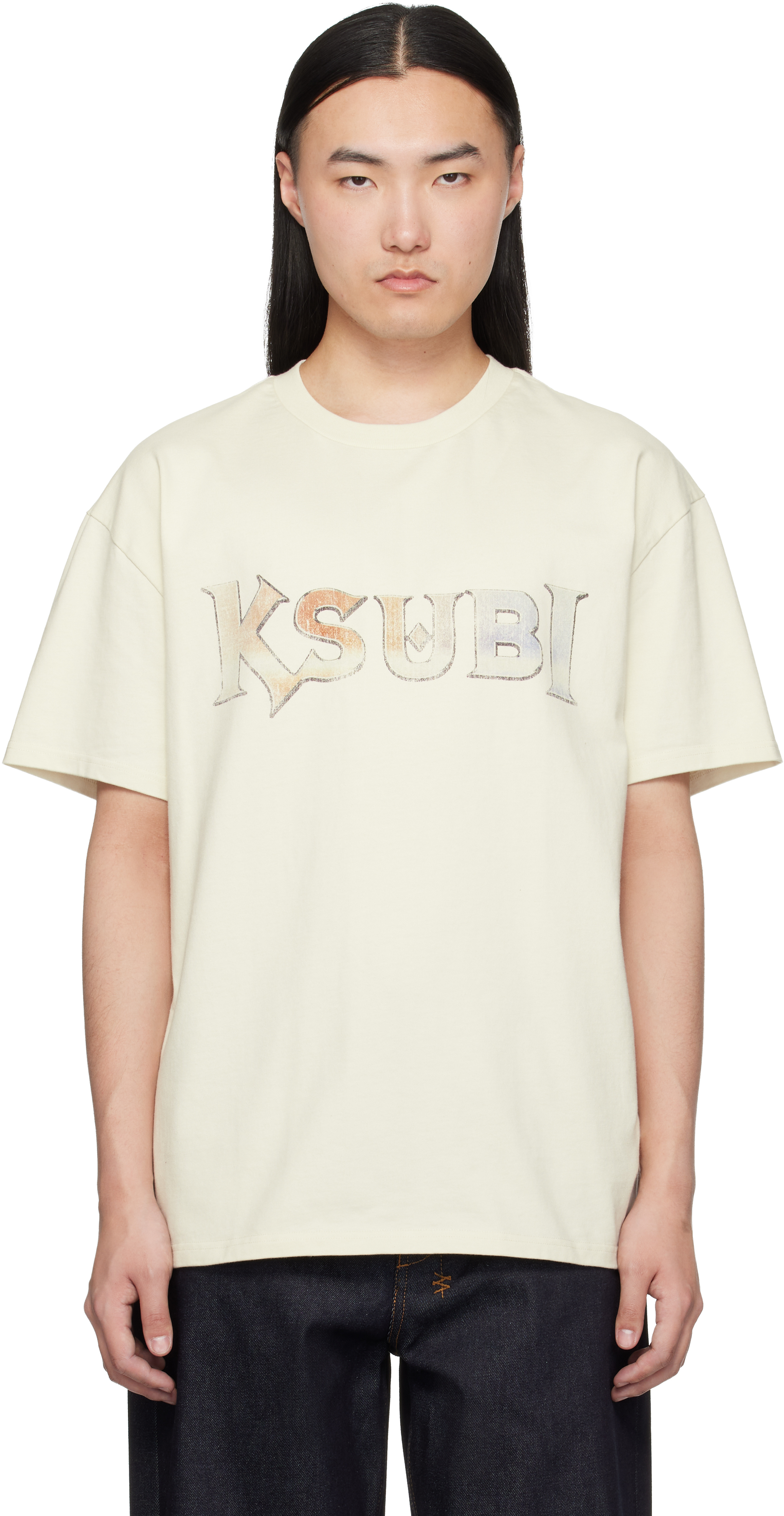 関税込み Ksubi スビ ブラック ロゴ バッククロス Tシャツ KSUBI Tシャツ・カットソー 131083210