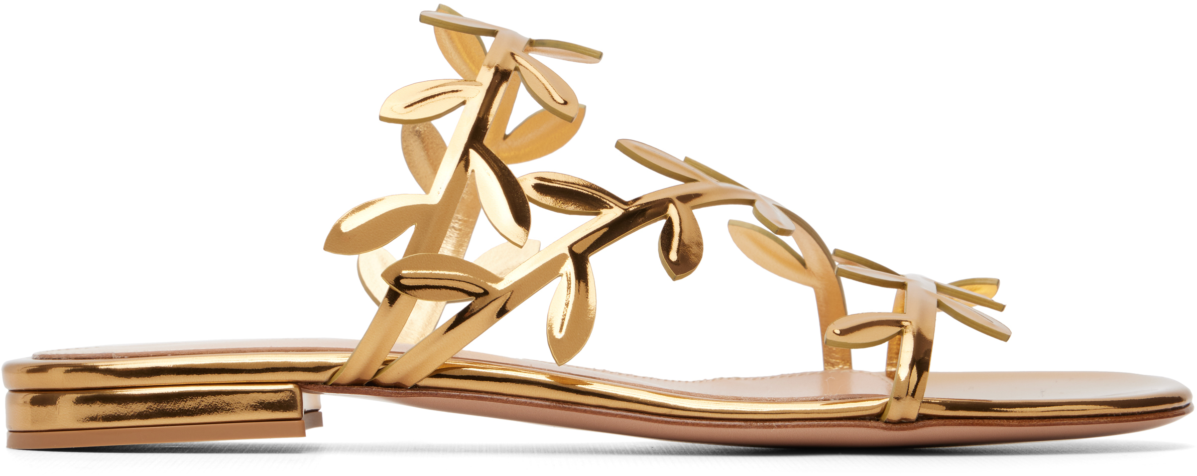 Gold Flavia 05 Sandals by Gianvito Rossi on Sale