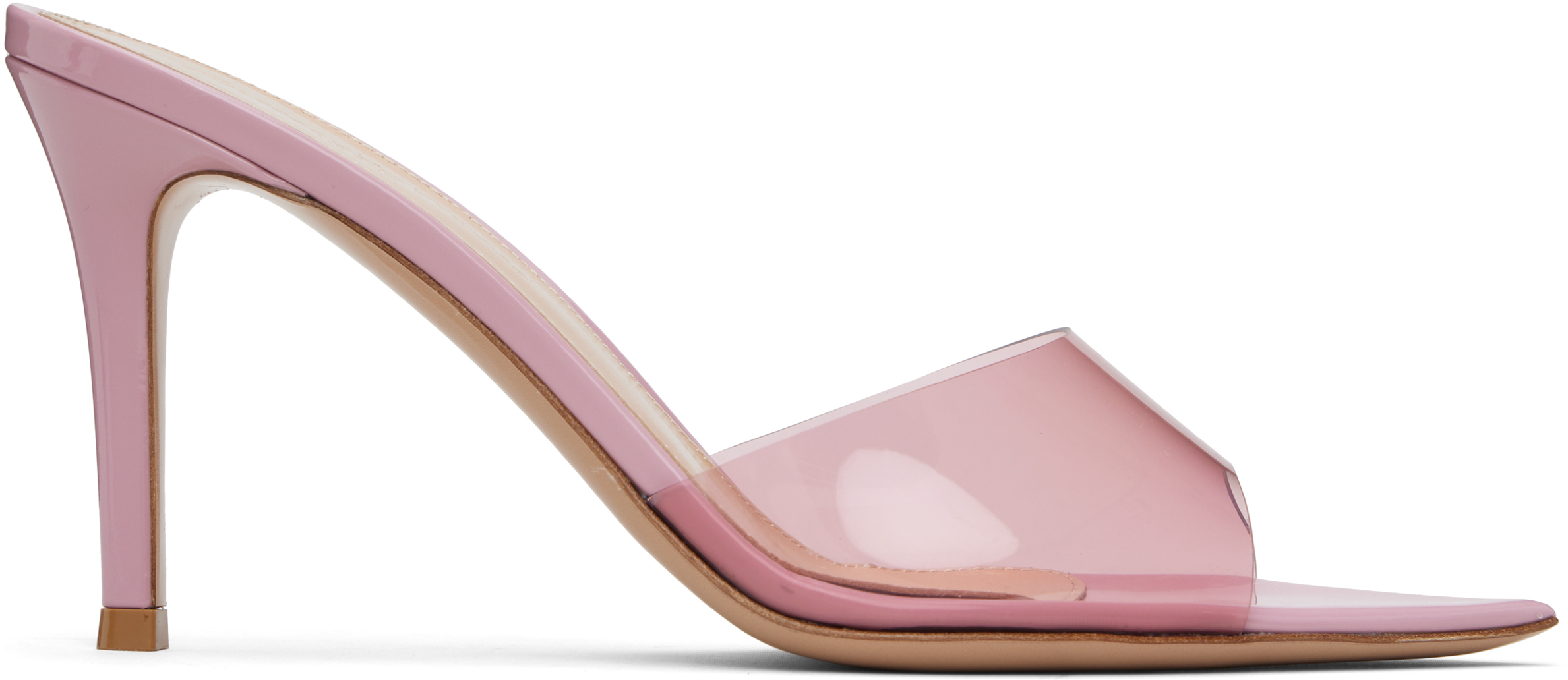 Gianvito Rossi ウェッジヒールサンダル PNK Gianvito Rossi ウィメンズ サンダル | SSENSE 日本