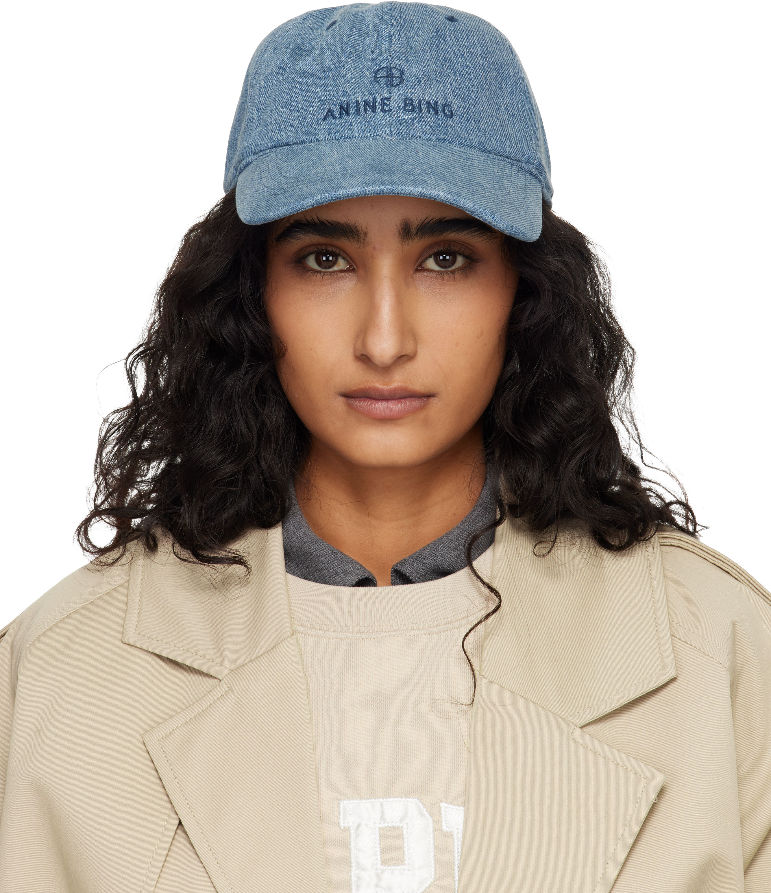 Blue Jeremy Baseball Cap by ANINE BING on Sale