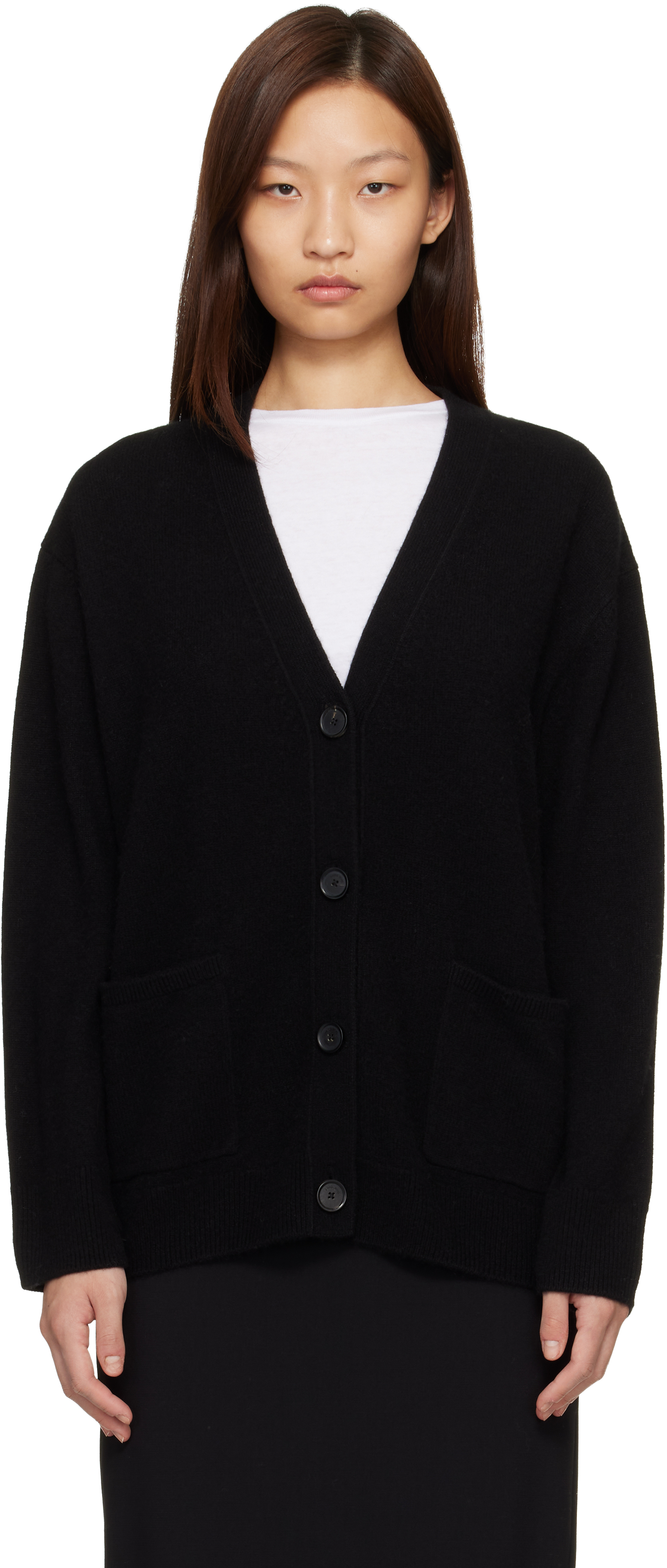 Black Jackson Cardigan by ANINE BING on Sale