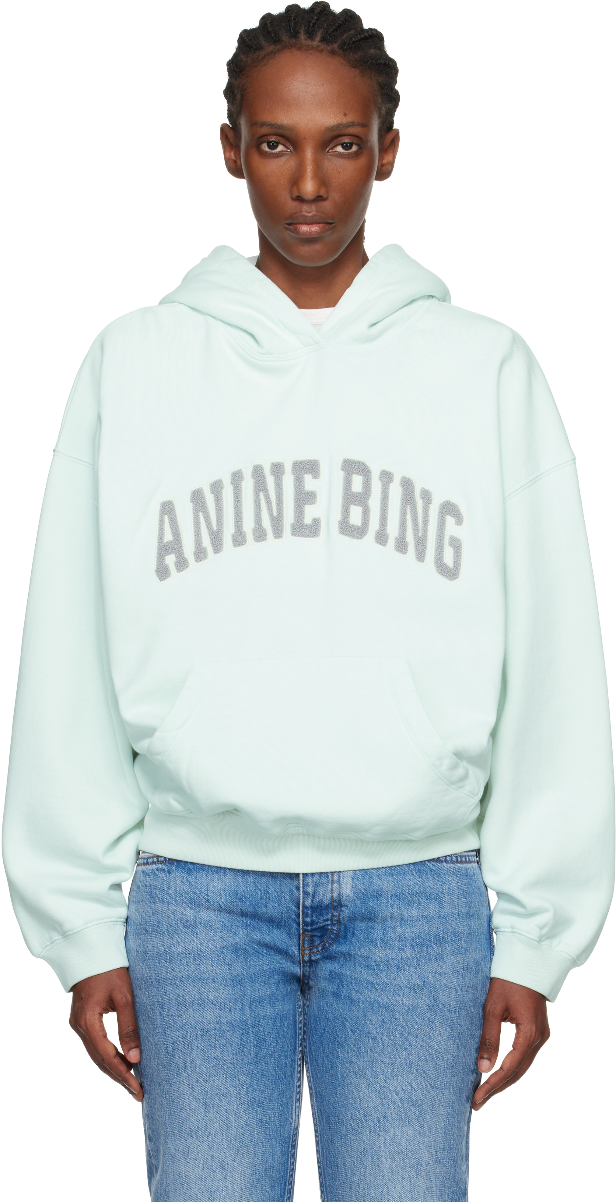 Green Harvey Hoodie by ANINE BING on Sale