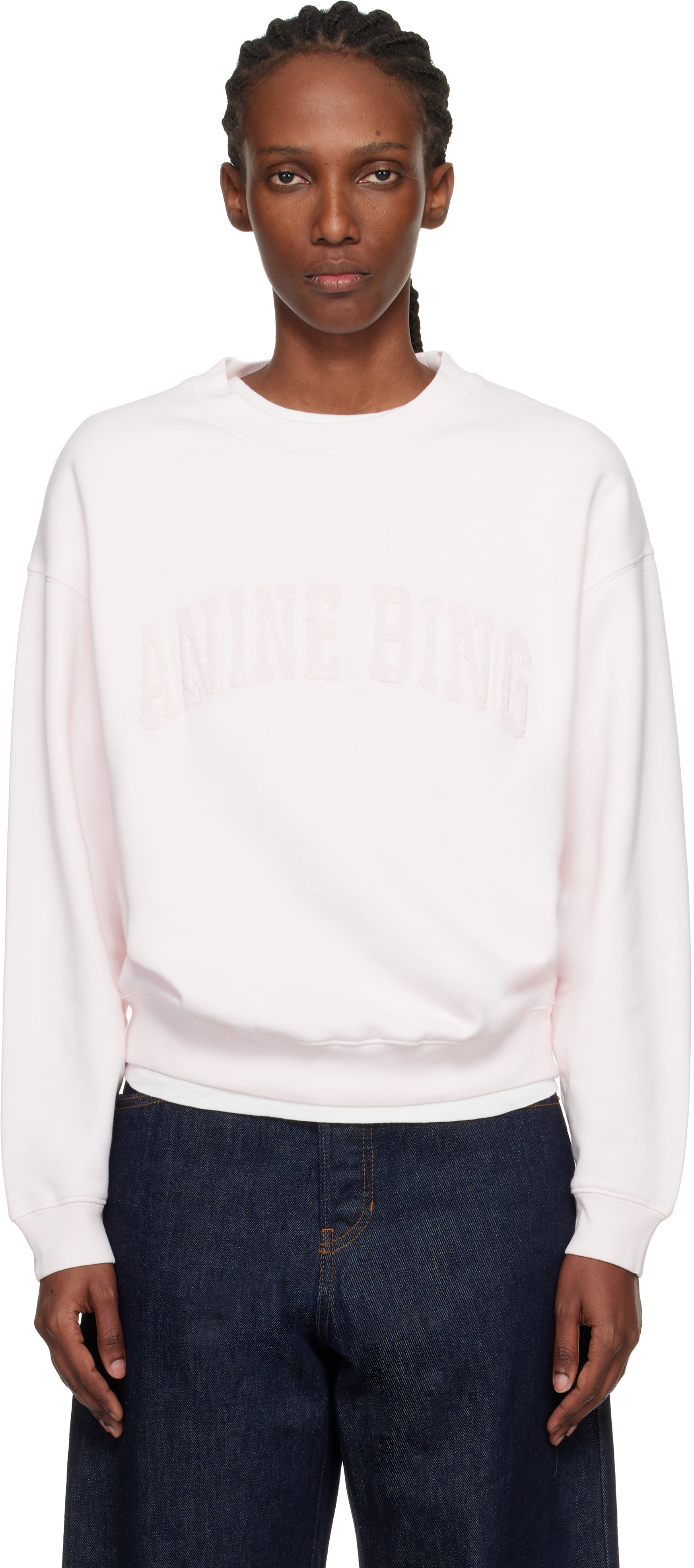 ANINE BING ストライプニットトップス美品 ANINE BING Theo Sweater - Black And Ivory Stripe
