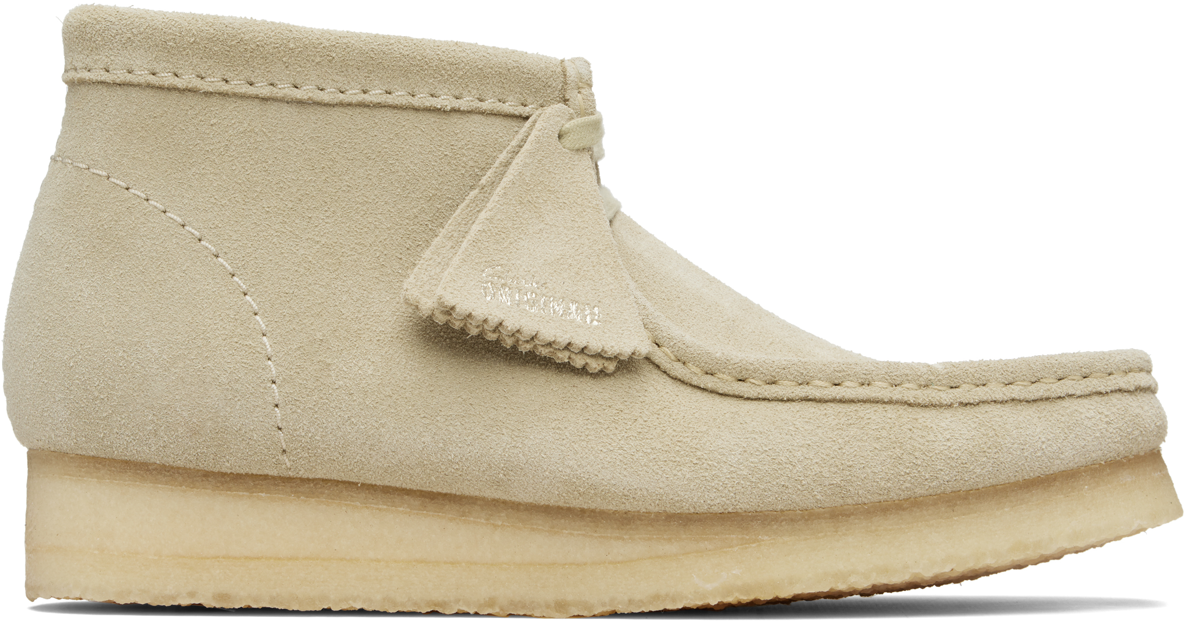Clarks Originals: ベージュ ワラビー デザートブーツ | SSENSE 日本