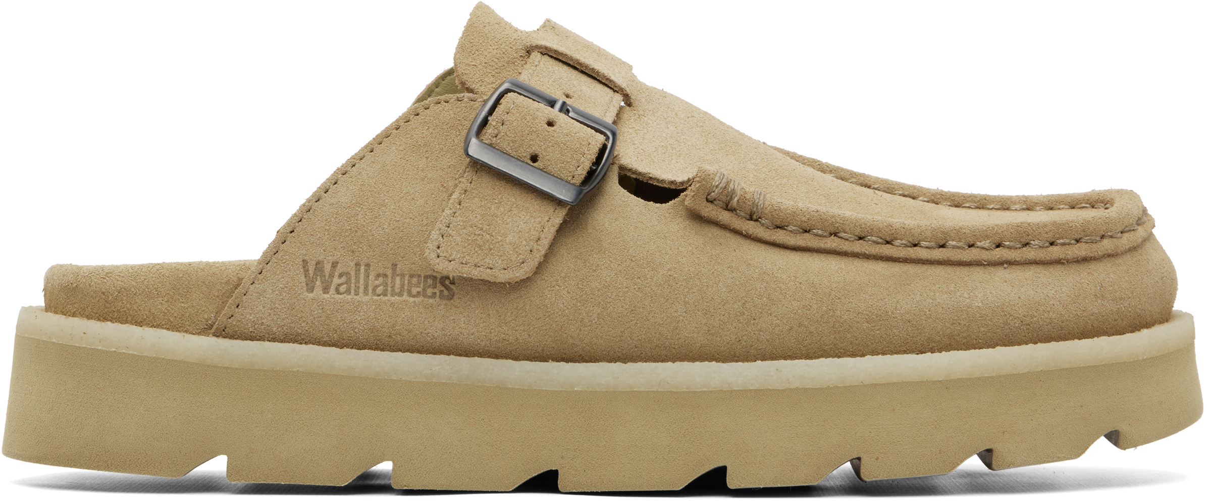 Clarks Originals: Beige Meare Moc Slip-on Loafers | SSENSE
