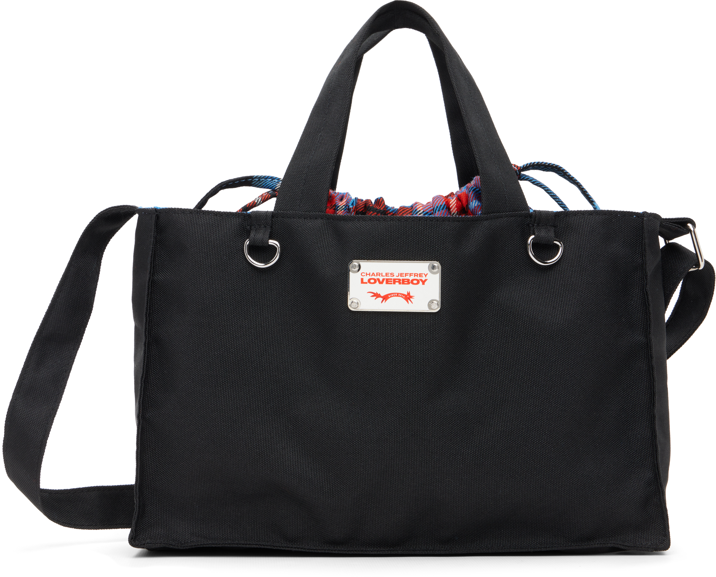 Charles Jeffrey LOVERBOY: ブラック Colour Block Baby Shopper