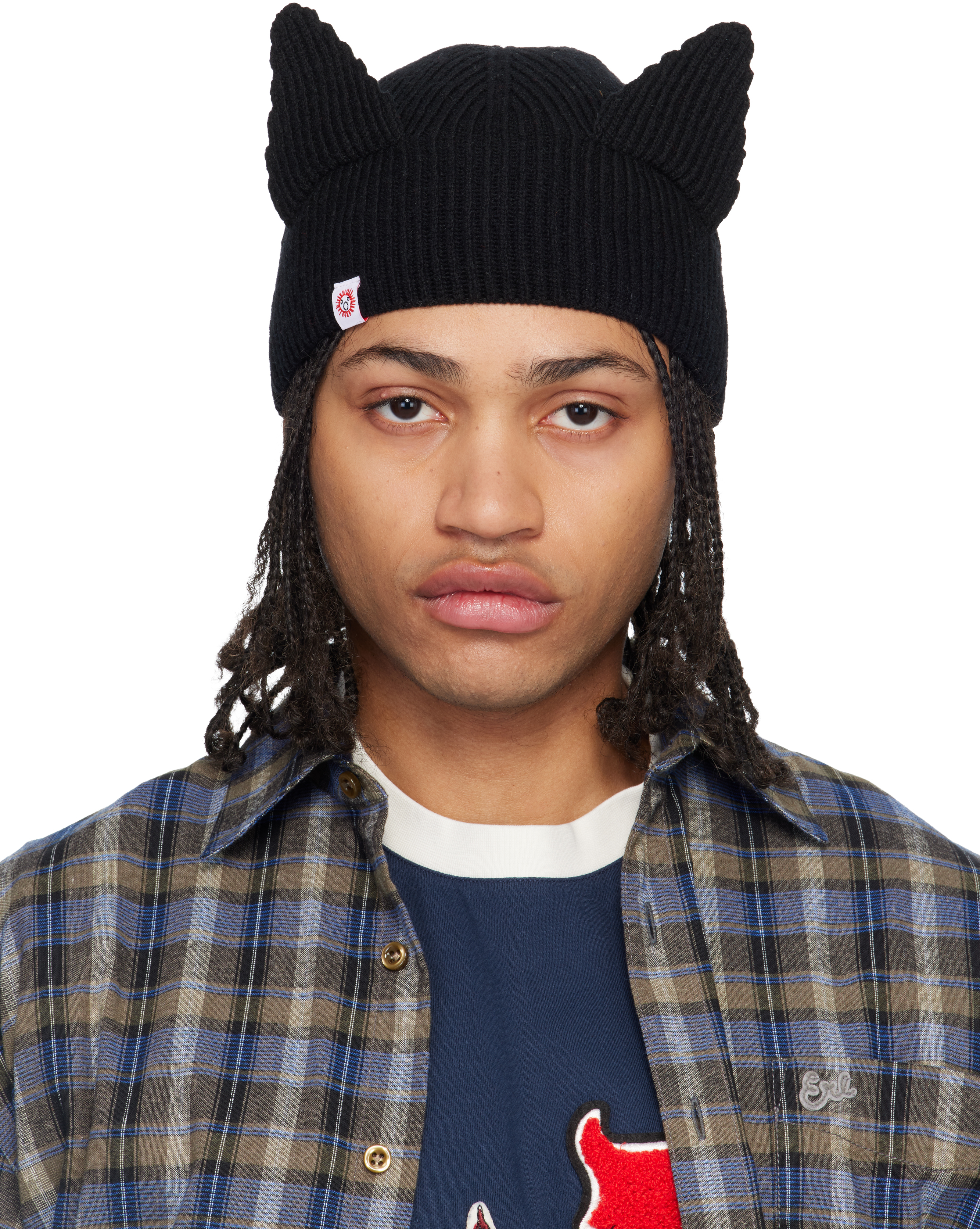 charles jeffrey loverboy ssense限定 ビーニー Charles Jeffrey LOVERBOY: レッド Box ビーニー | SSENSE 日本