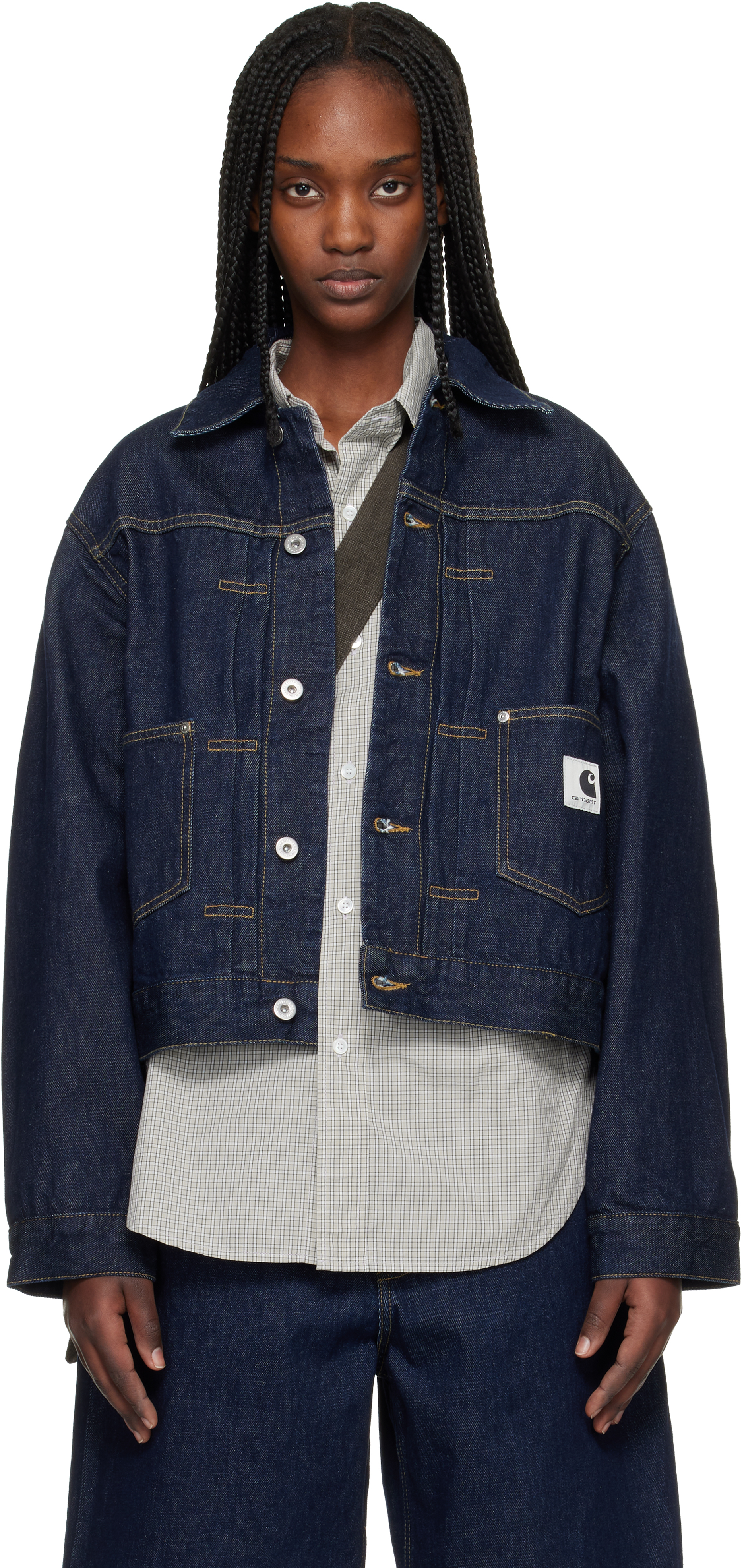 Carhartt Work In Progressのネイビー Belmar デニムジャケットがセール中