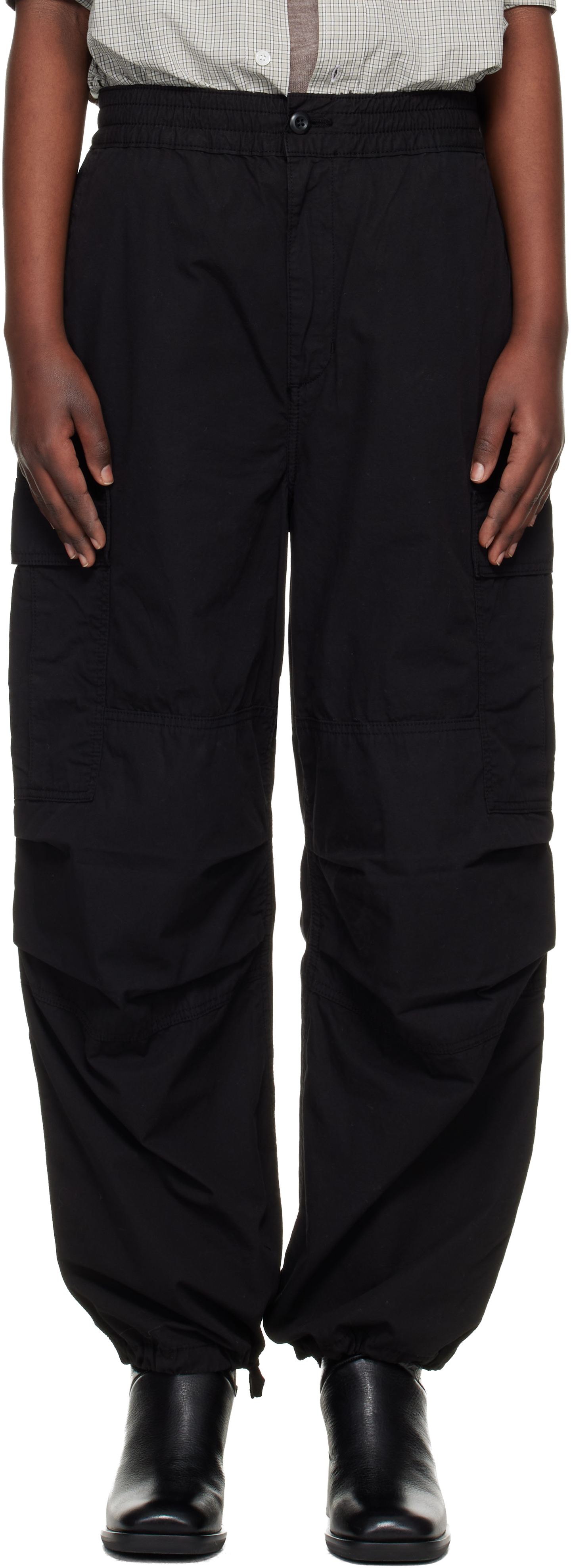 Carhartt Work In Progress: Black Jet Cargo Pants | SSENSE