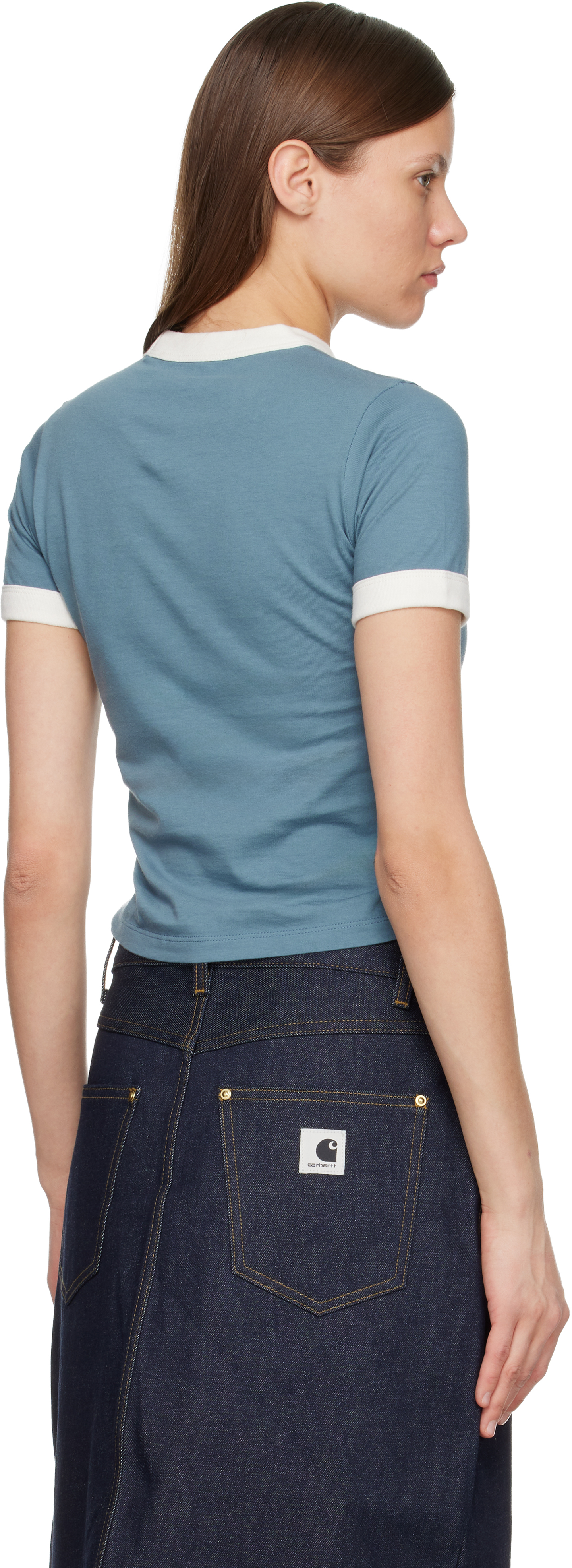 Carhartt Blue Reminiscing Ringer T-shirt In Blue