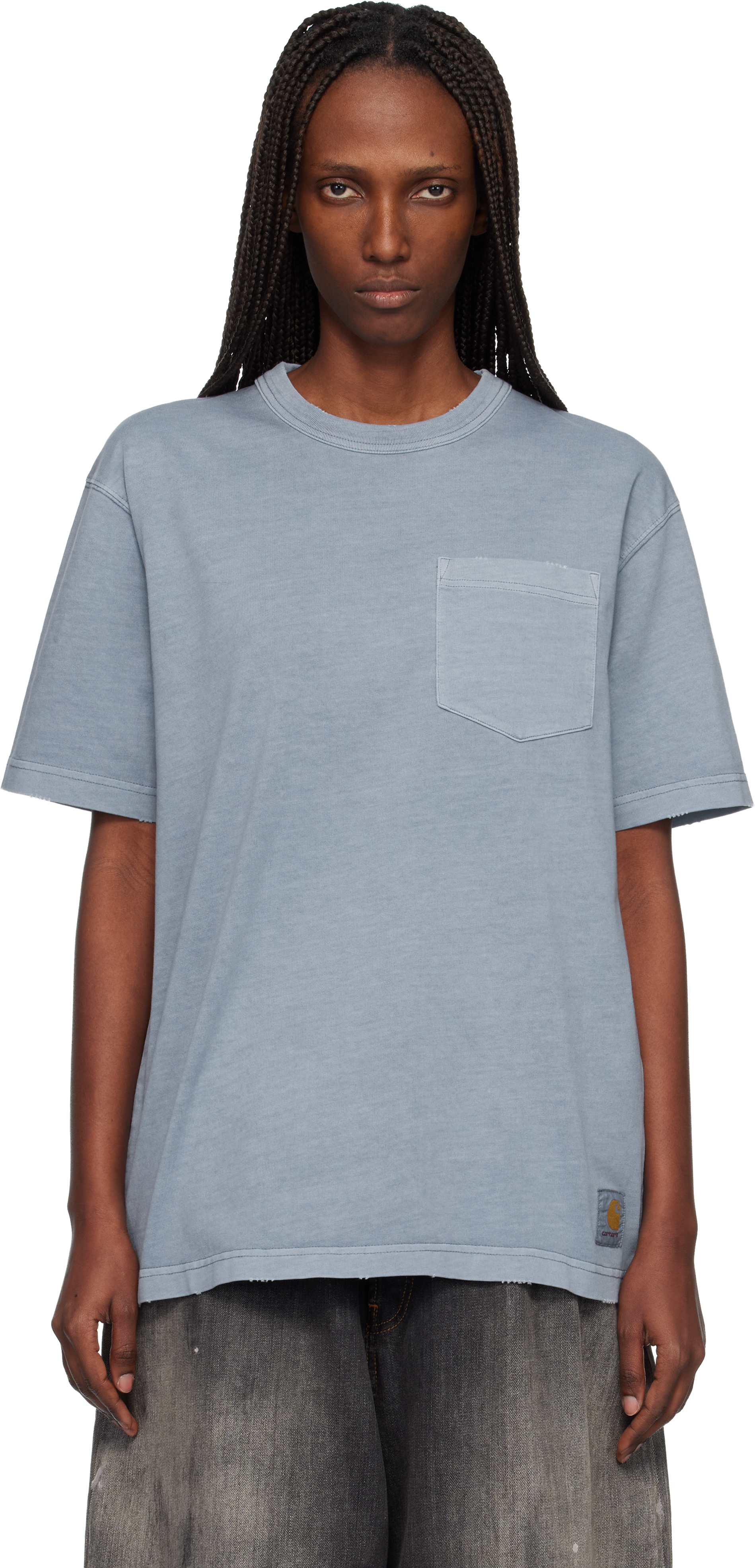 Blue Torion Pocket T-shirt by Carhartt Work In Progress on Sale