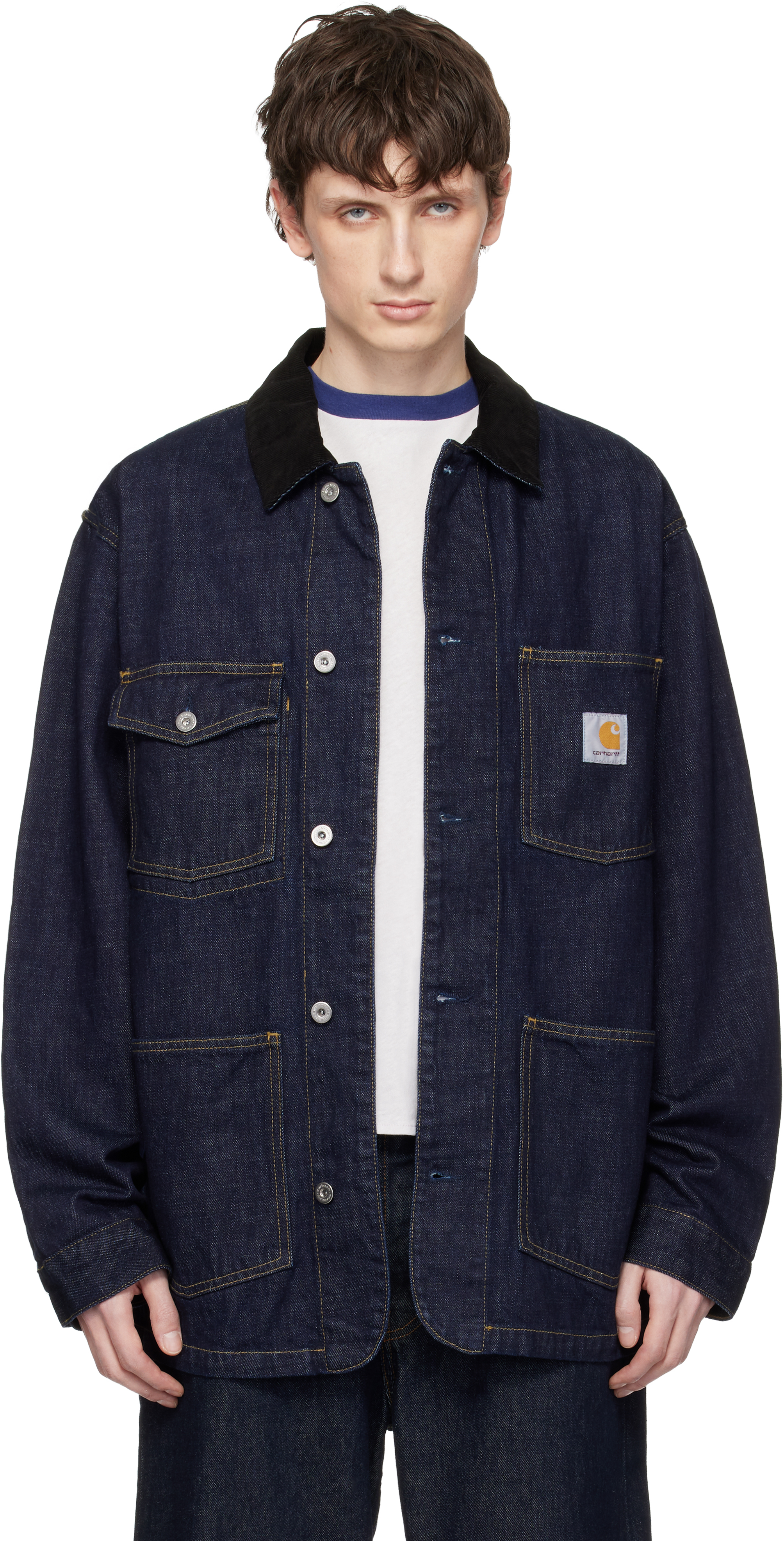 Carhartt 【濃紺】80s Denim MDT C26 XL Size Mens Blue Navy Jacket Chore Carhartt Vintage 38 Coat Chore ジャケット・アウター